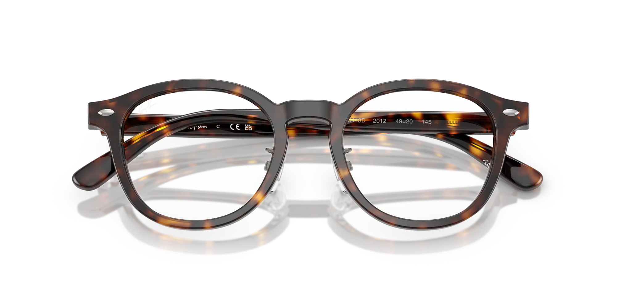 Ray - Ban RX5443D 2012 Montature da vista Acetato Tartaruga Trasparente Squadrata Normale - immagine 2