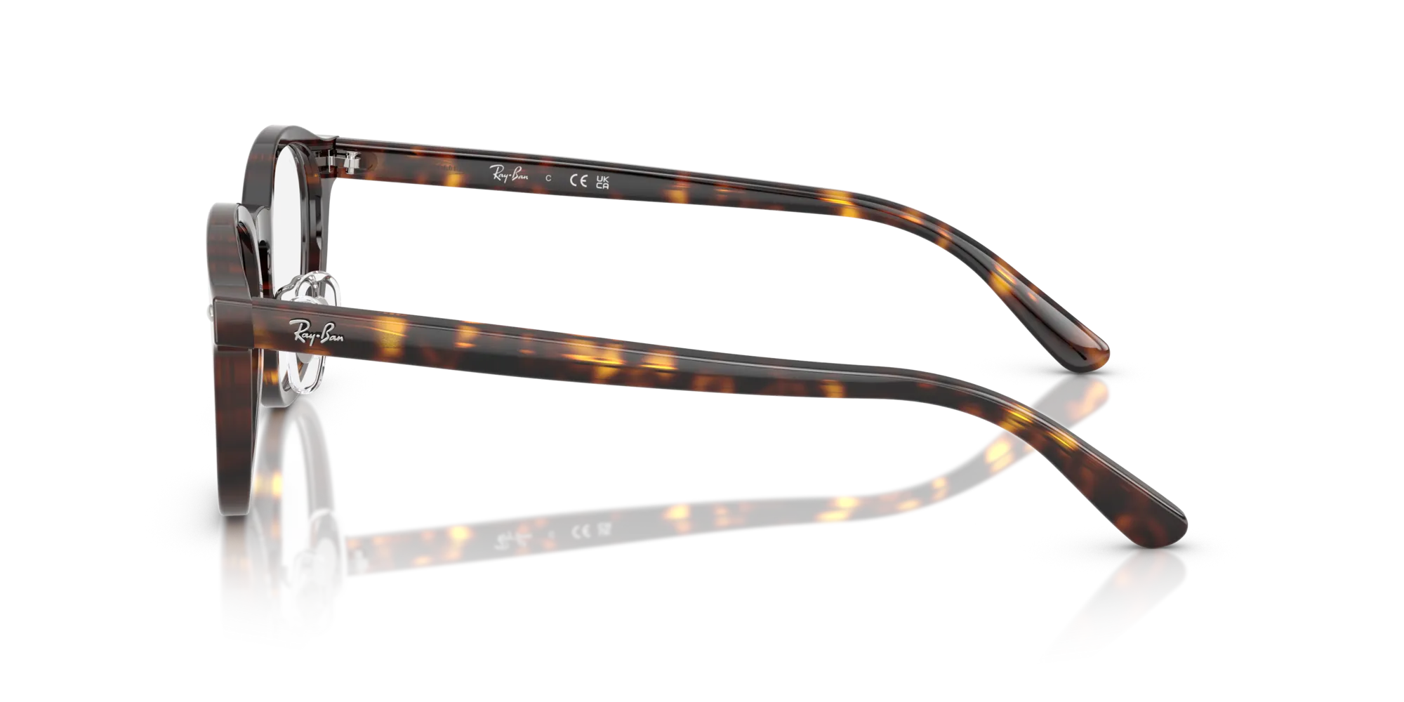 Ray - Ban RX5443D 2012 Montature da vista Acetato Tartaruga Trasparente Squadrata Normale - immagine 4