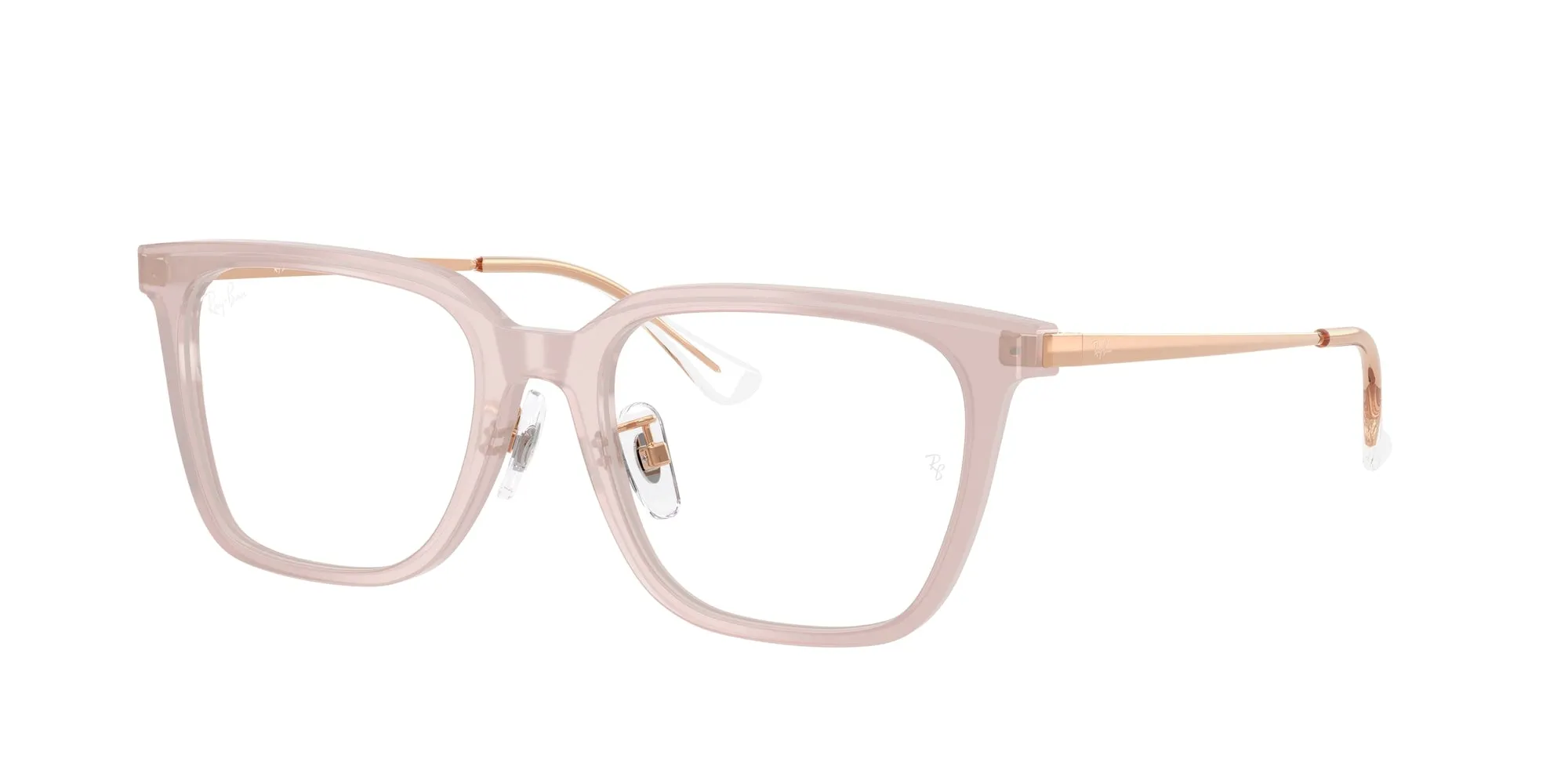 Ray - Ban RX5442D 8438 Montature da vista Acetato Marrone Trasparente Squadrata Normale - immagine 1