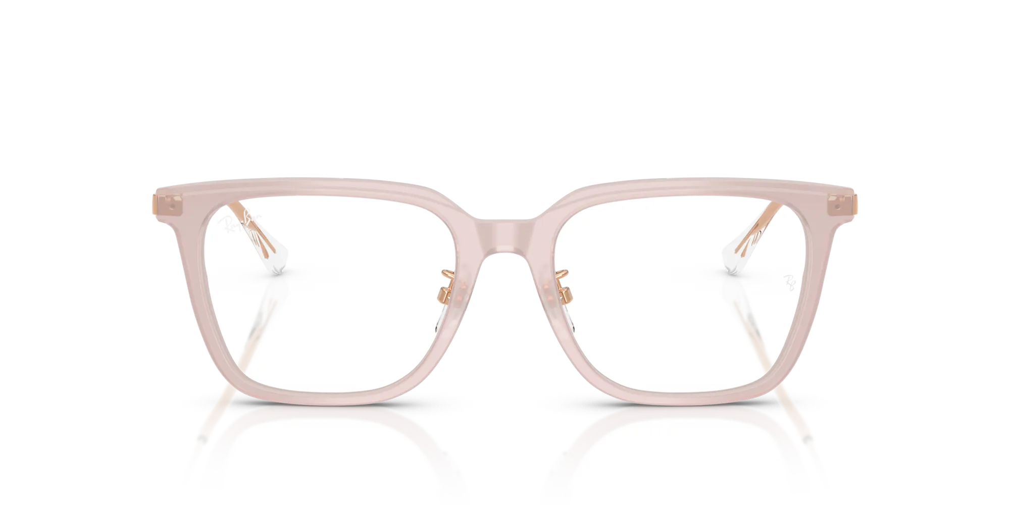 Ray - Ban RX5442D 8438 Montature da vista Acetato Marrone Trasparente Squadrata Normale - immagine 3