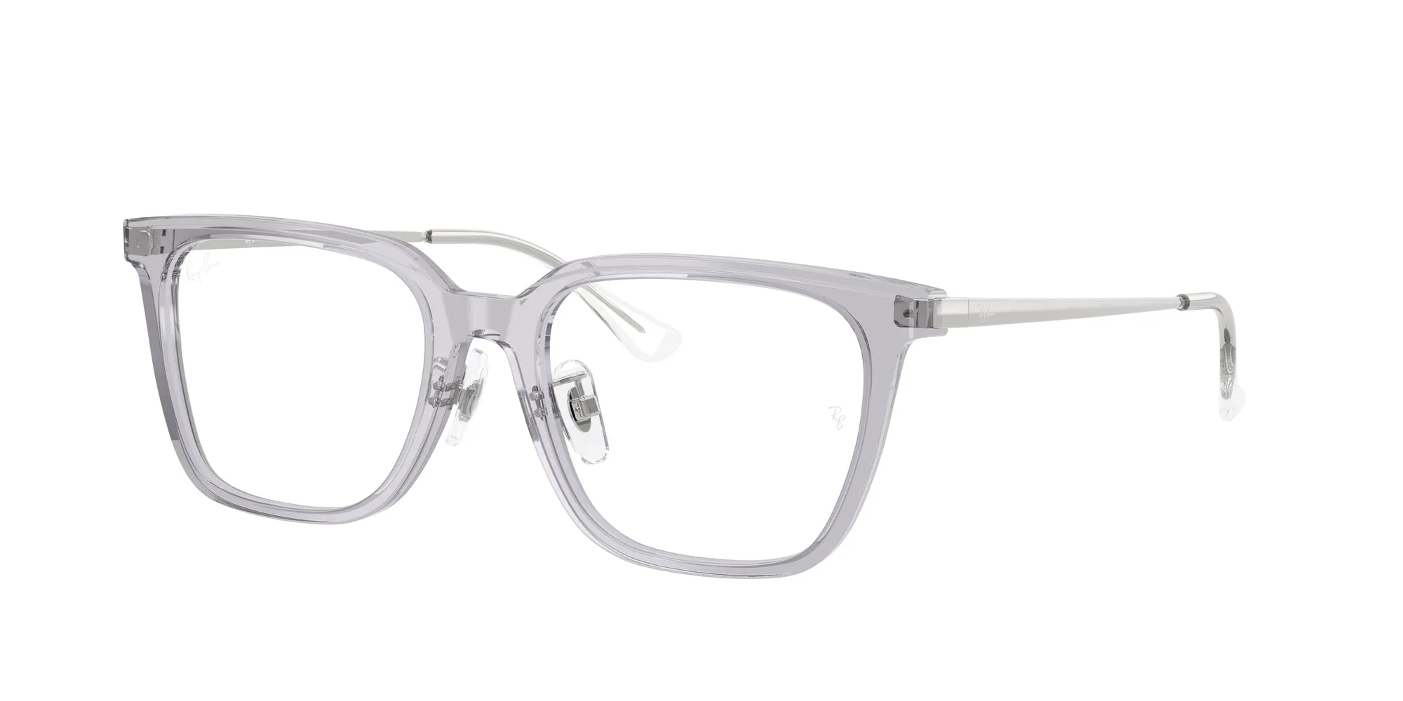 Ray - Ban RX5442D 8415 Montature da vista Acetato Grigio Trasparente Squadrata Normale - immagine 1