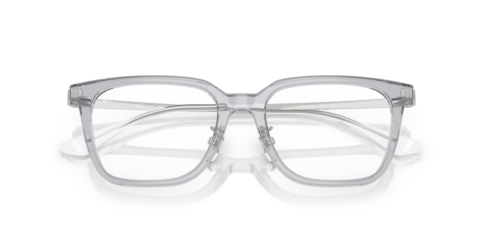 Ray - Ban RX5442D 8415 Montature da vista Acetato Grigio Trasparente Squadrata Normale - immagine 2