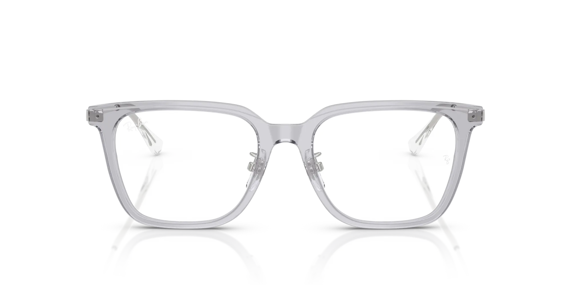 Ray - Ban RX5442D 8415 Montature da vista Acetato Grigio Trasparente Squadrata Normale - immagine 3