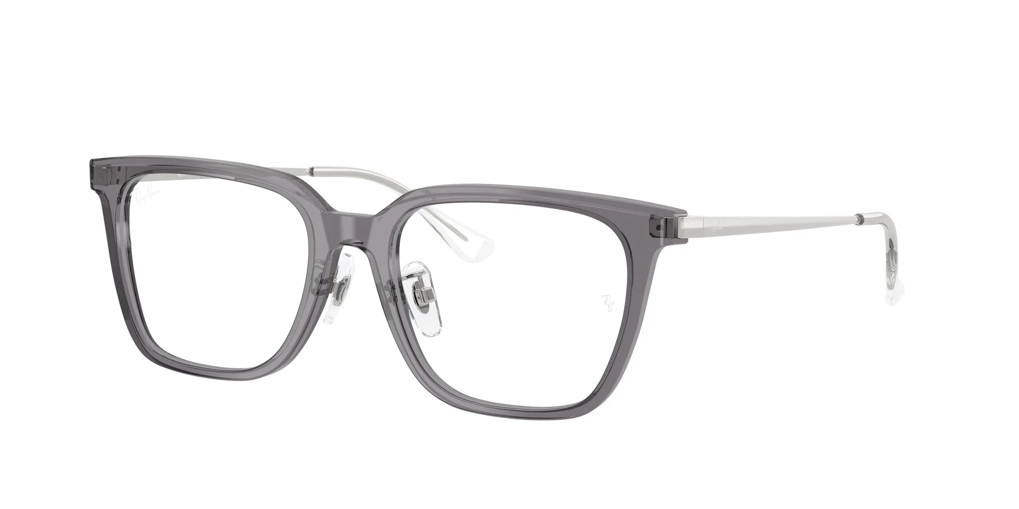 Ray - Ban RX5442D 8268 Montature da vista Acetato Grigio Trasparente Squadrata Normale - immagine 1