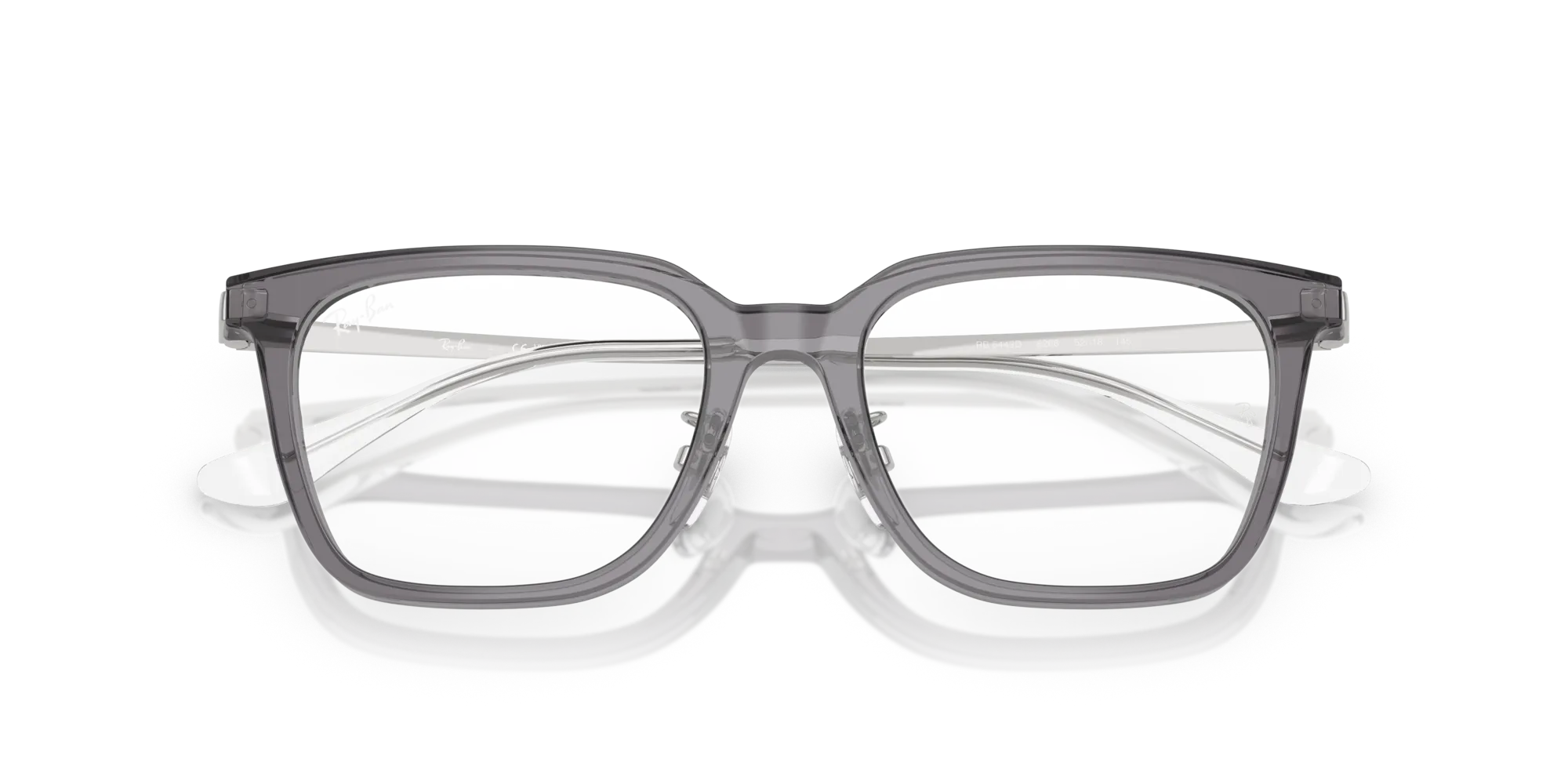 Ray - Ban RX5442D 8268 Montature da vista Acetato Grigio Trasparente Squadrata Normale - immagine 2