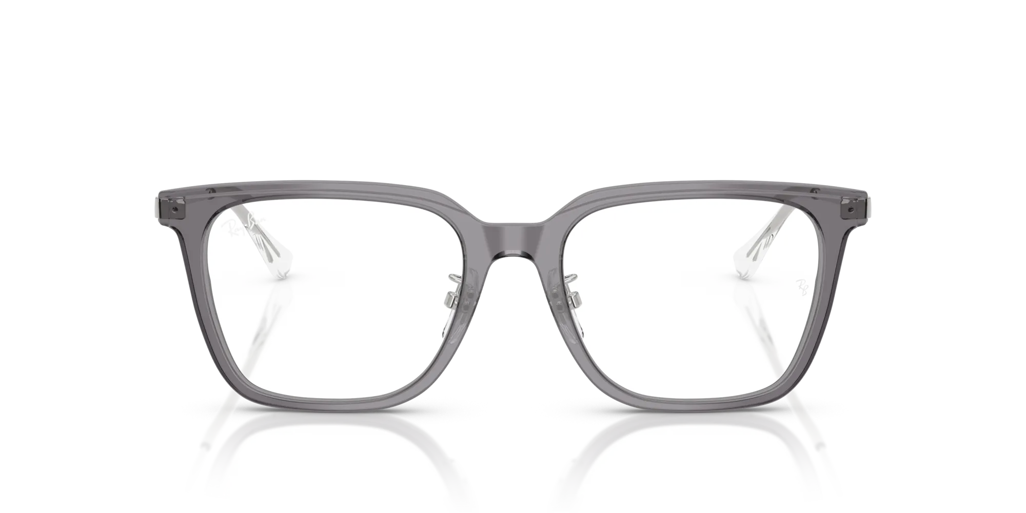 Ray - Ban RX5442D 8268 Montature da vista Acetato Grigio Trasparente Squadrata Normale - immagine 3