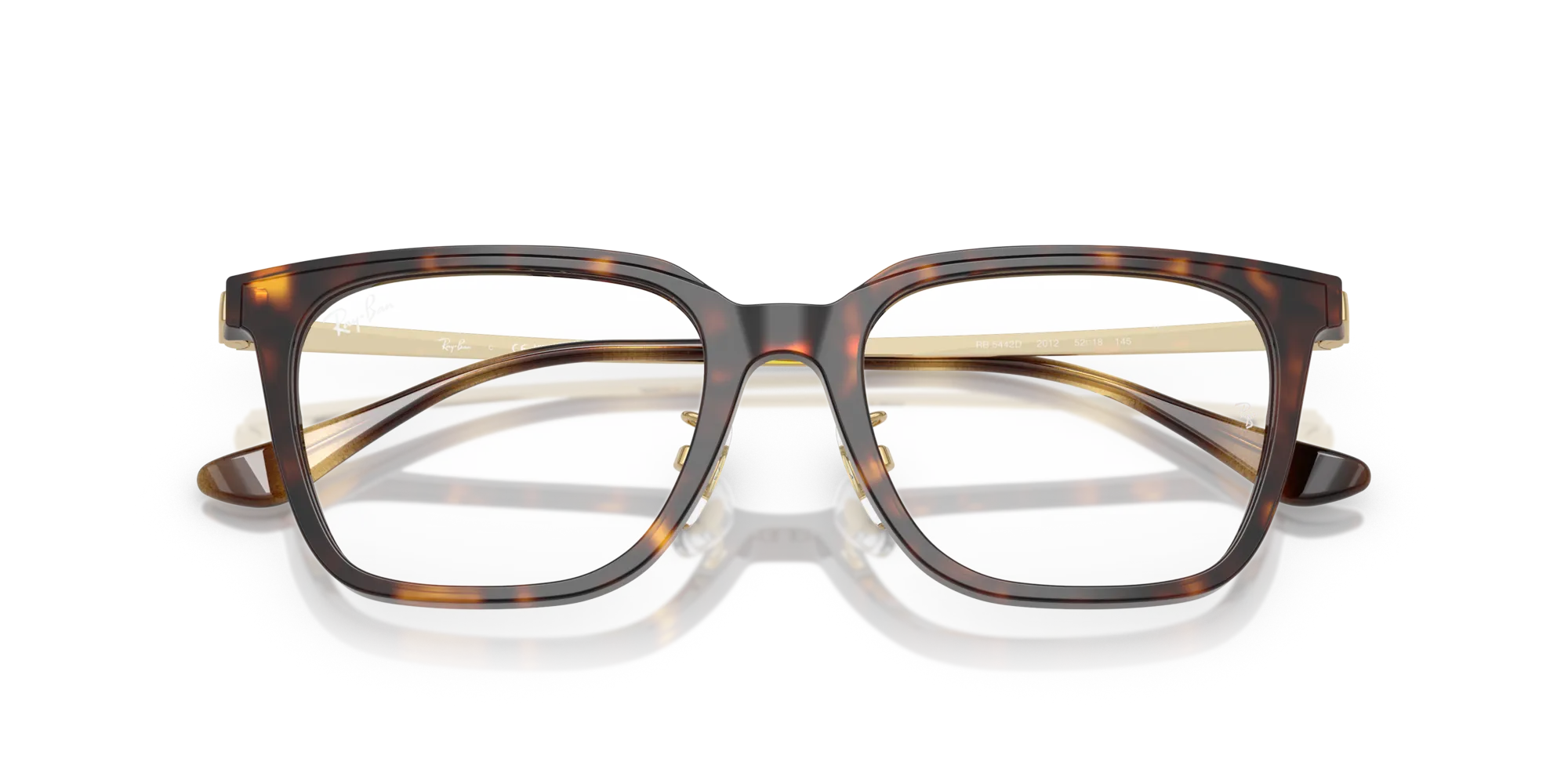 Ray - Ban RX5442D 2012 Montature da vista Acetato Tartaruga Trasparente Squadrata Normale - immagine 2