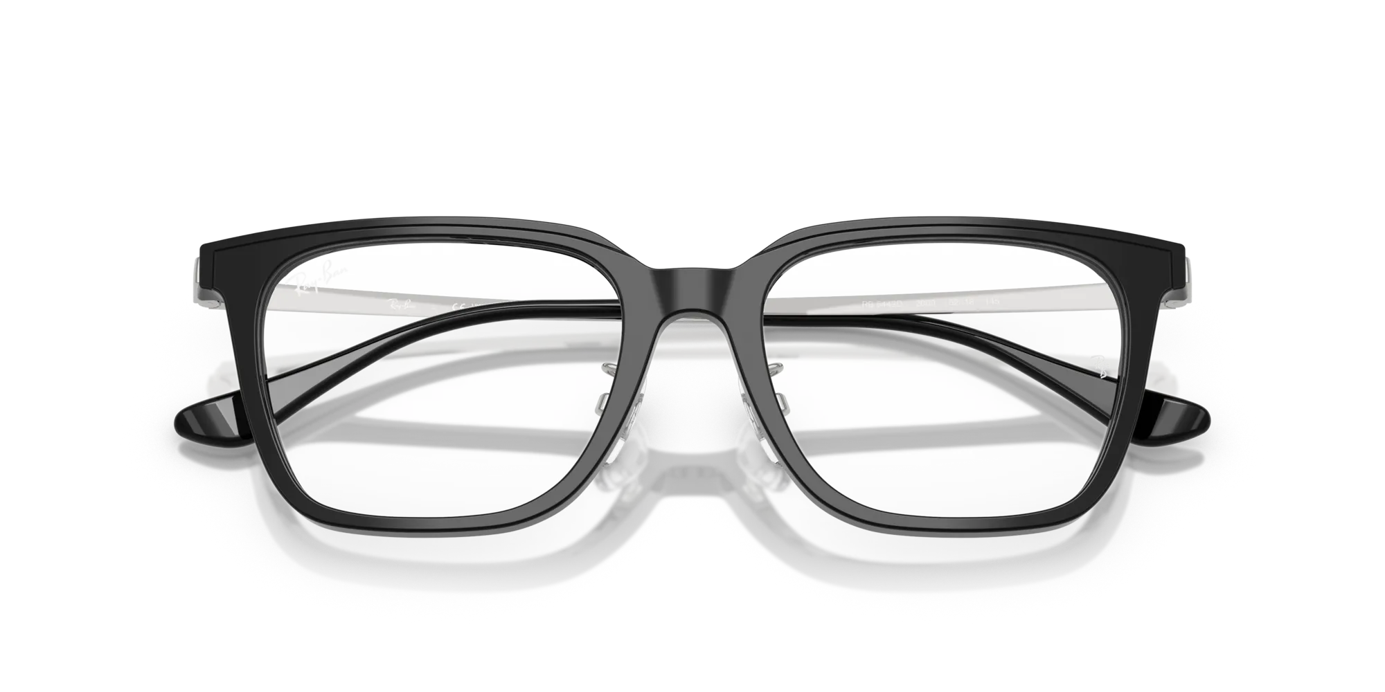 Ray - Ban RX5442D 2000 Montature da vista Acetato Nero Trasparente Squadrata Normale - immagine 2