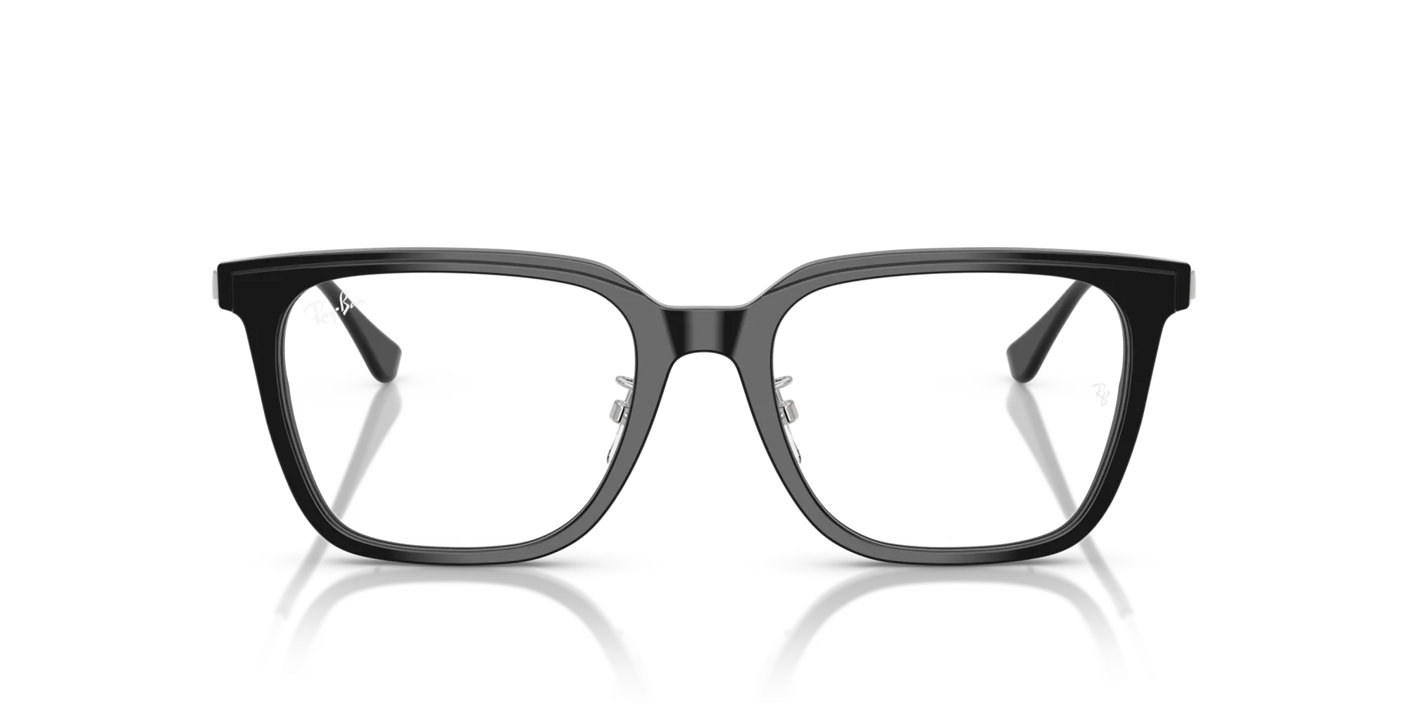 Ray - Ban RX5442D 2000 Montature da vista Acetato Nero Trasparente Squadrata Normale - immagine 3