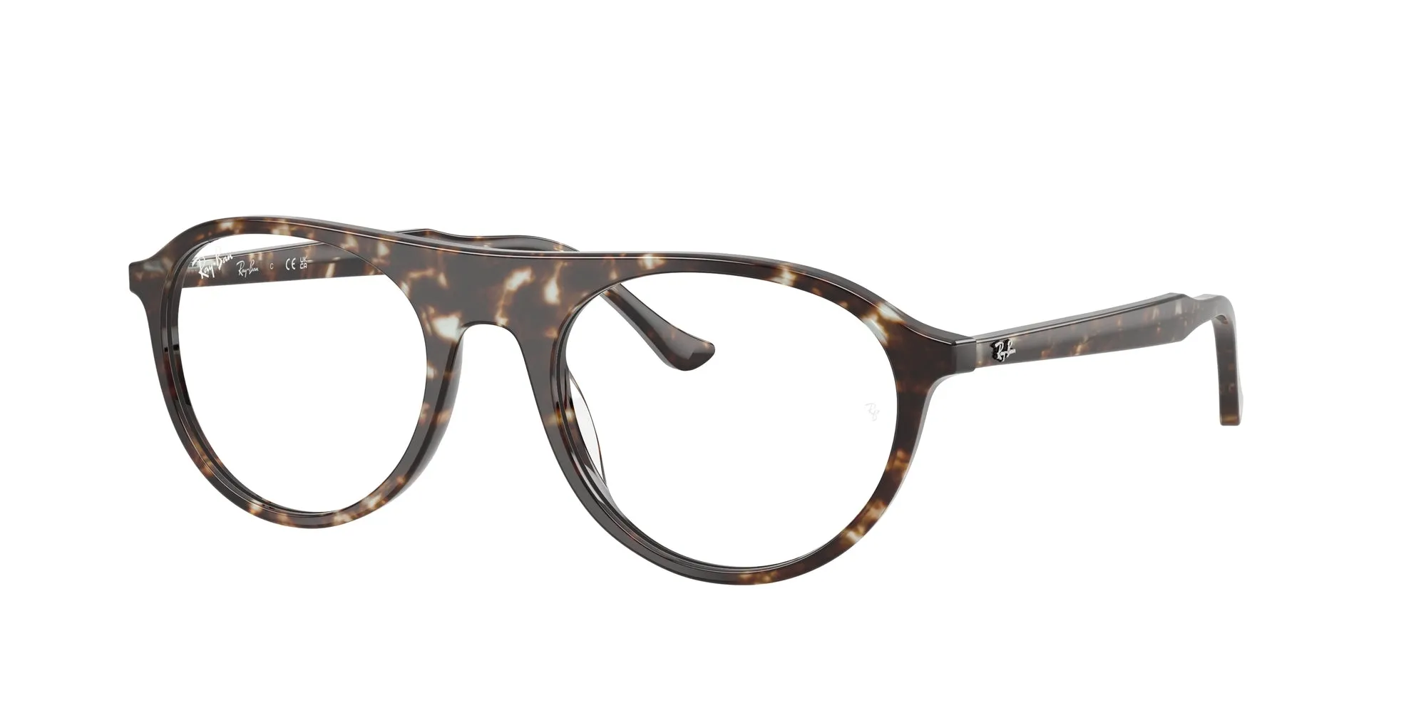 Ray - Ban RX5441 8425 Montature da vista Acetato Giallo Trasparente Squadrata Normale - immagine 1
