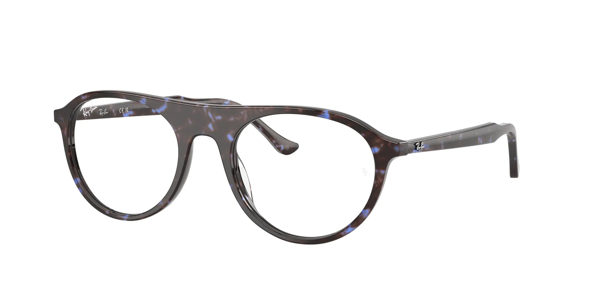 Ray - Ban RX5441 8424 Montature da vista Acetato Blu Trasparente Squadrata Normale - immagine 1