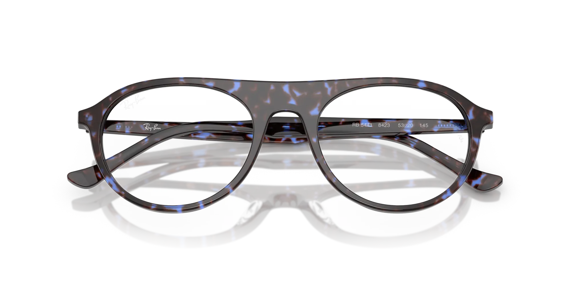 Ray - Ban RX5441 8424 Montature da vista Acetato Blu Trasparente Squadrata Normale - immagine 2