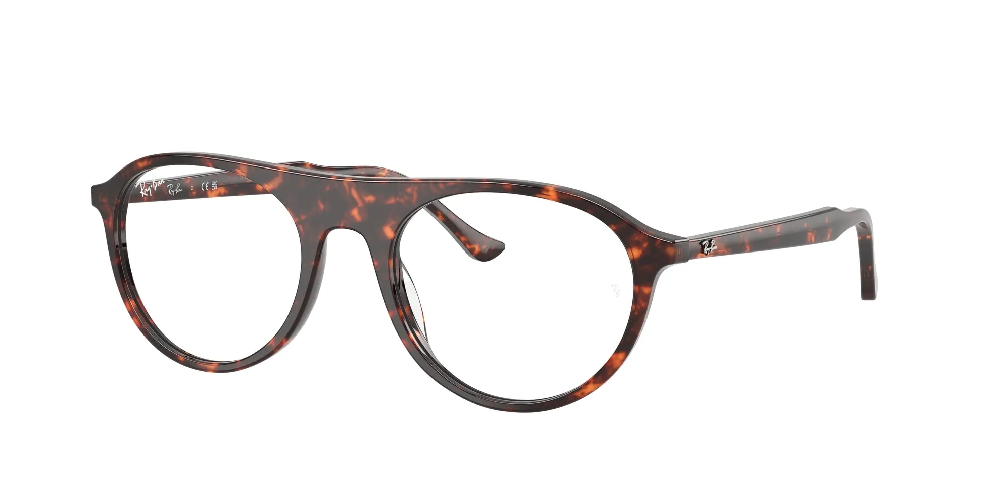 Ray - Ban RX5441 8423 Montature da vista Acetato Rosso Trasparente Squadrata Normale - immagine 1