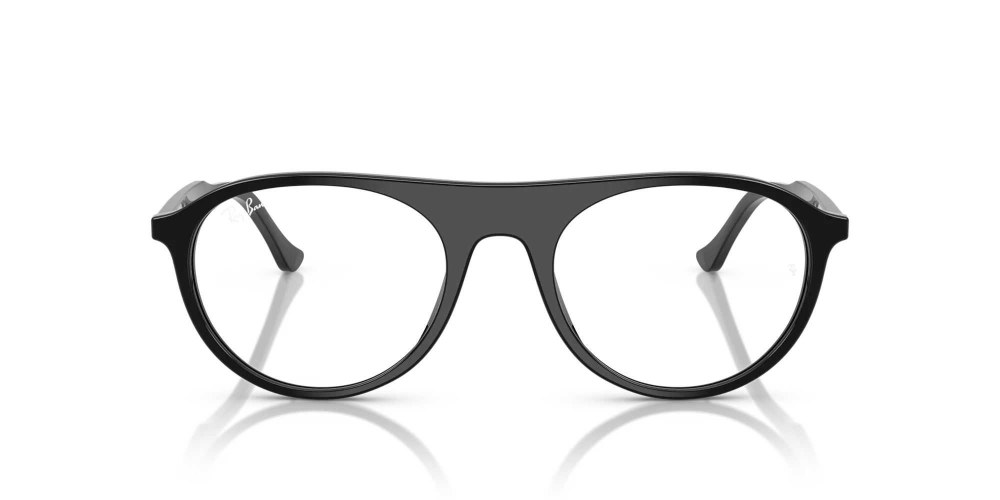 Ray - Ban RX5441 2000 Montature da vista Acetato Nero Trasparente Squadrata Normale - immagine 3
