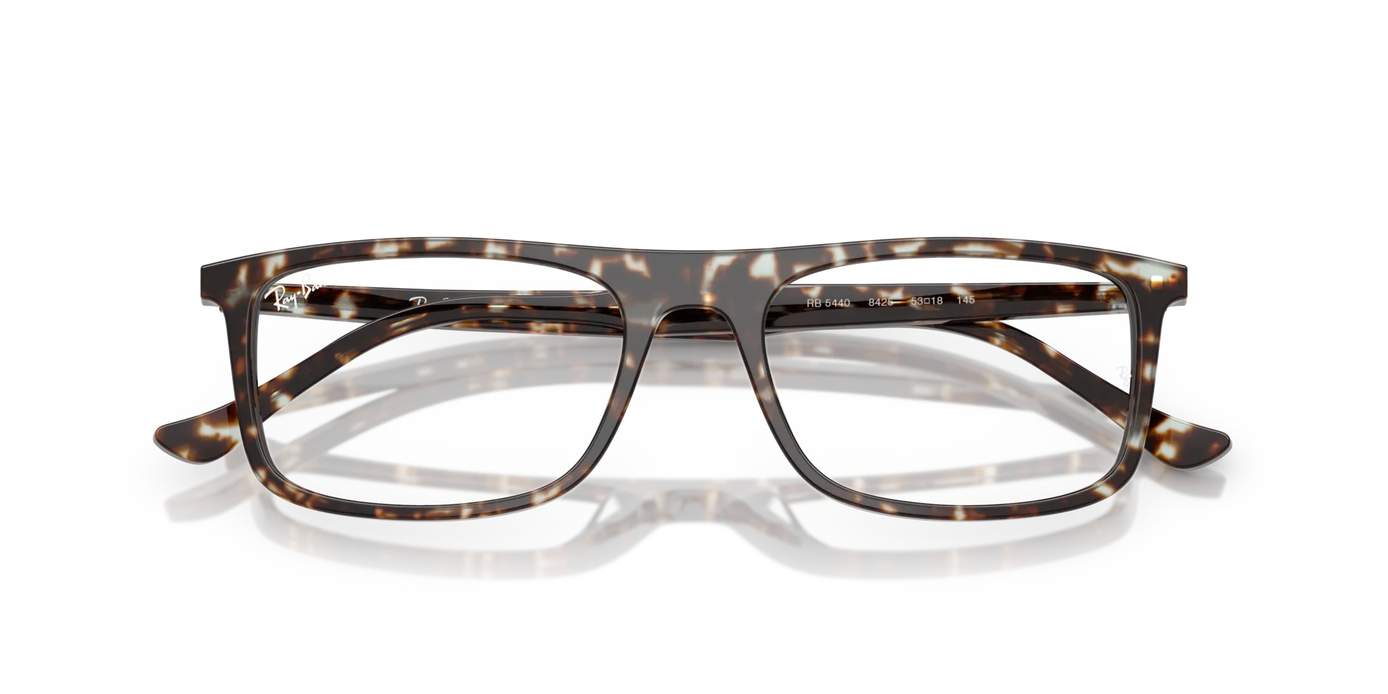 Ray - Ban RX5440 8425 Montature da vista Acetato Giallo Trasparente Squadrata Normale - immagine 2