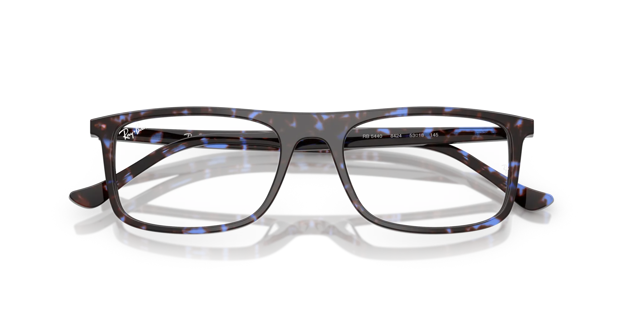 Ray - Ban RX5440 8424 Montature da vista Acetato Blu Trasparente Squadrata Normale - immagine 2