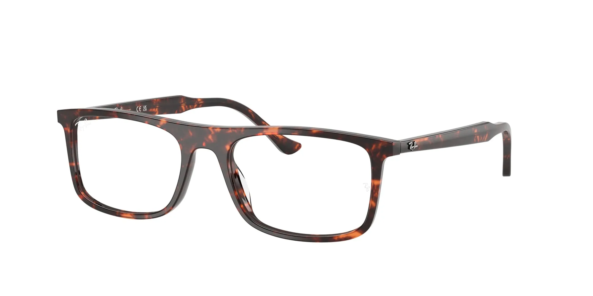 Ray - Ban RX5440 8423 Montature da vista Acetato Rosso Trasparente Squadrata Normale - immagine 1