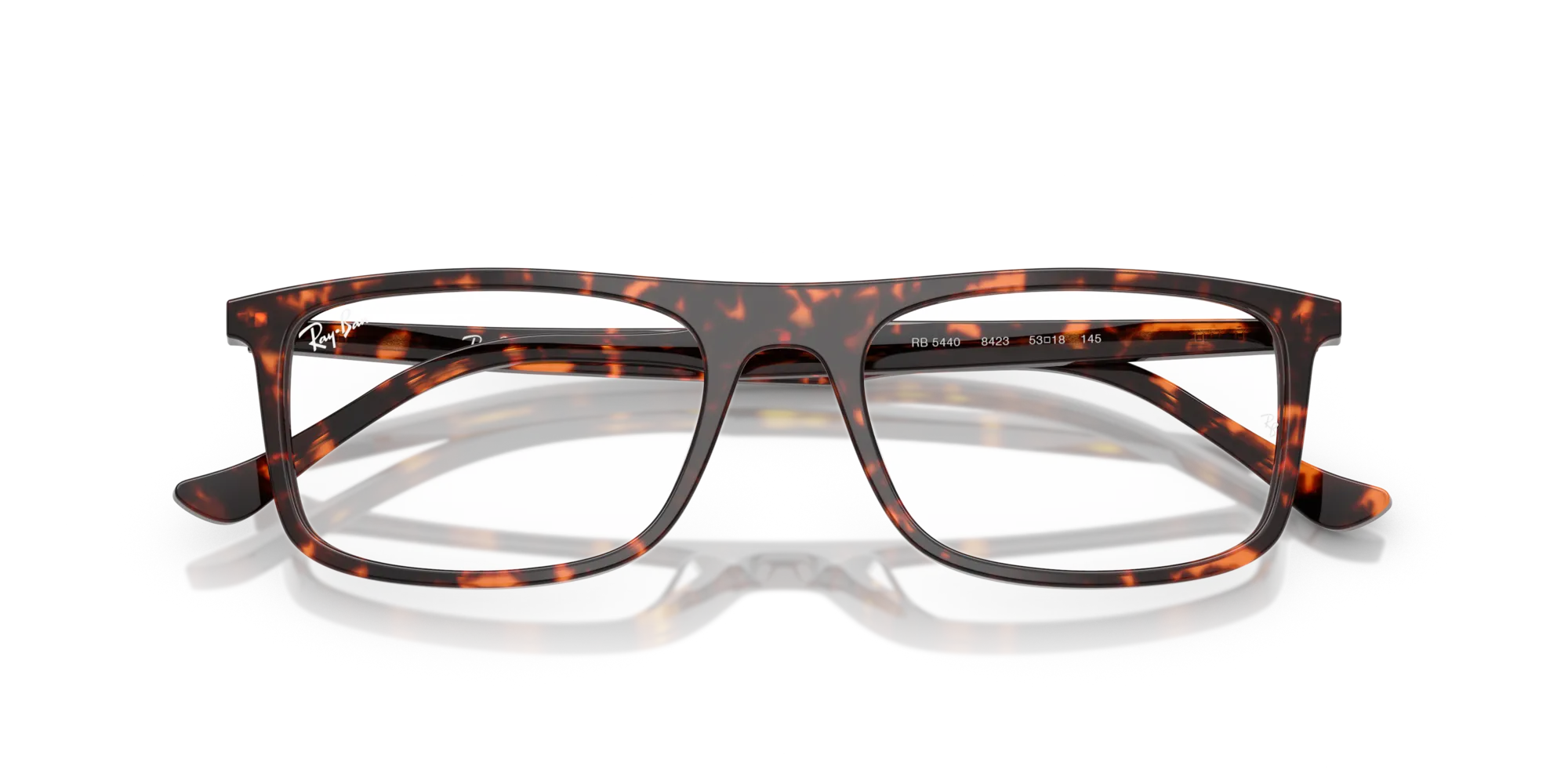 Ray - Ban RX5440 8423 Montature da vista Acetato Rosso Trasparente Squadrata Normale - immagine 2