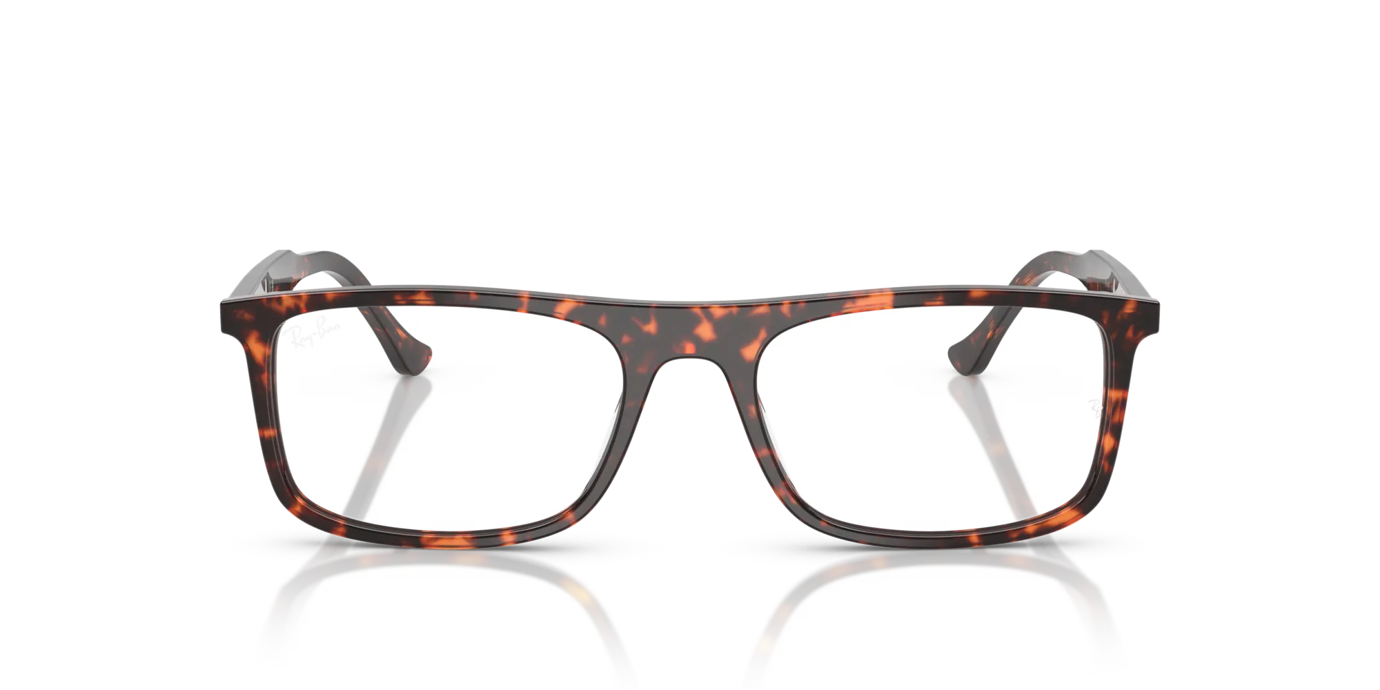 Ray - Ban RX5440 8423 Montature da vista Acetato Rosso Trasparente Squadrata Normale - immagine 3