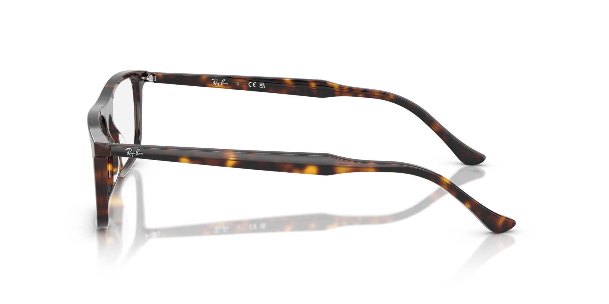 Ray - Ban RX5440 2012 Montature da vista Acetato Tartaruga Trasparente Squadrata Normale - immagine 4