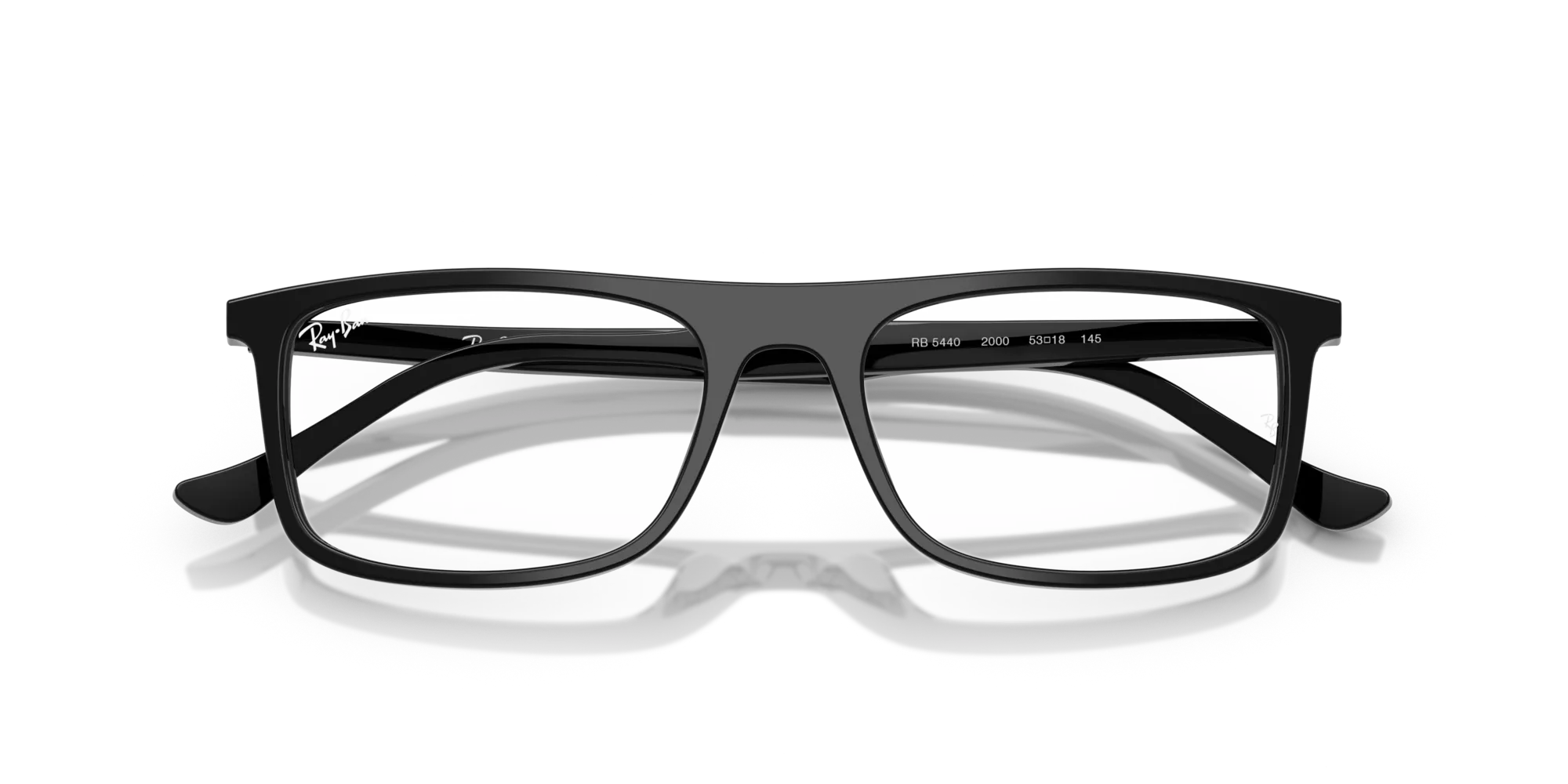 Ray - Ban RX5440 2000 Montature da vista Acetato Nero Trasparente Squadrata Normale - immagine 2