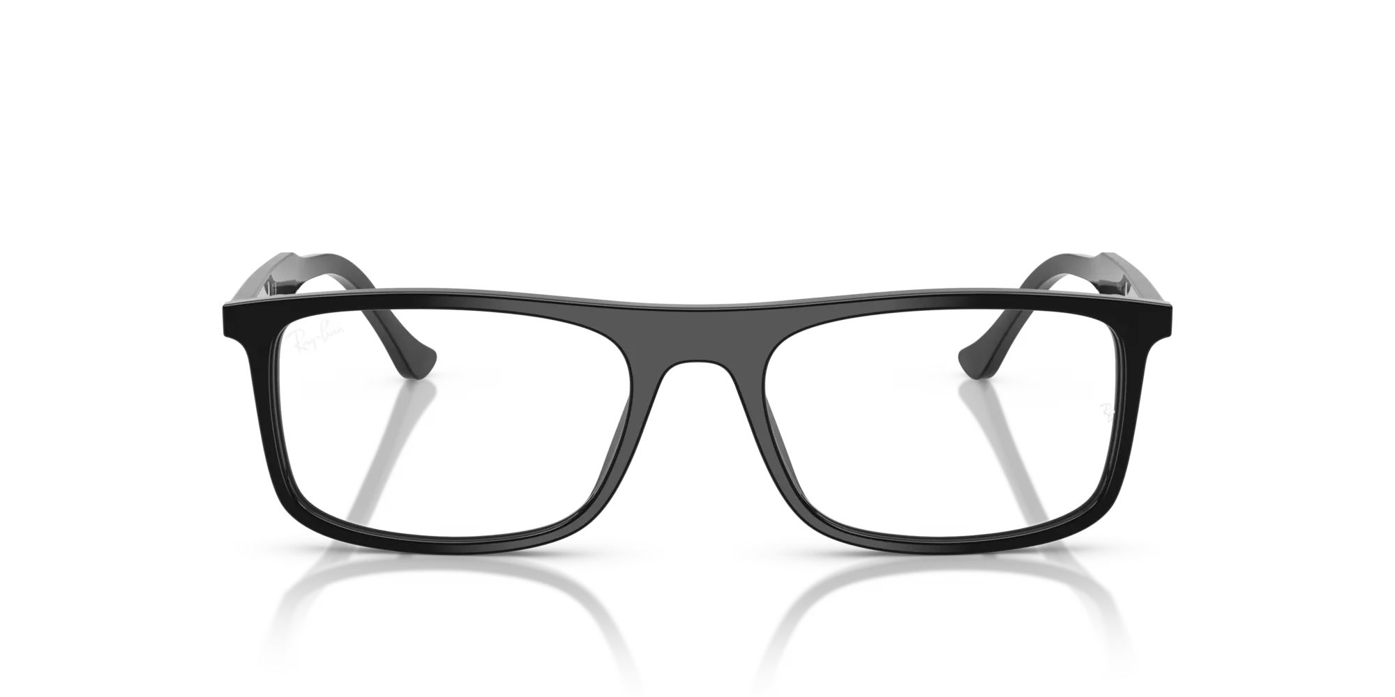 Ray - Ban RX5440 2000 Montature da vista Acetato Nero Trasparente Squadrata Normale - immagine 3