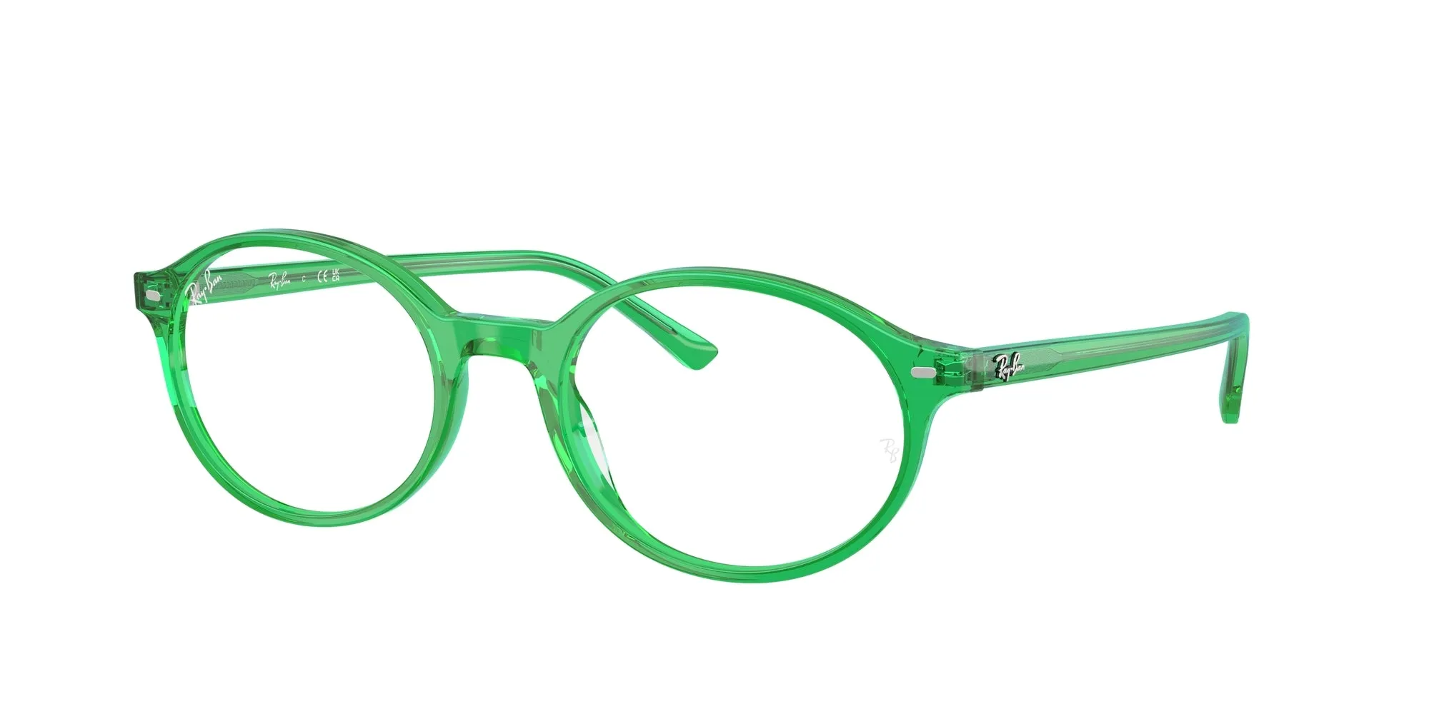 Ray - Ban RX5429 GERMAN 8441 Montature da vista Acetato Verde Trasparente Rotonda Normale - immagine 1