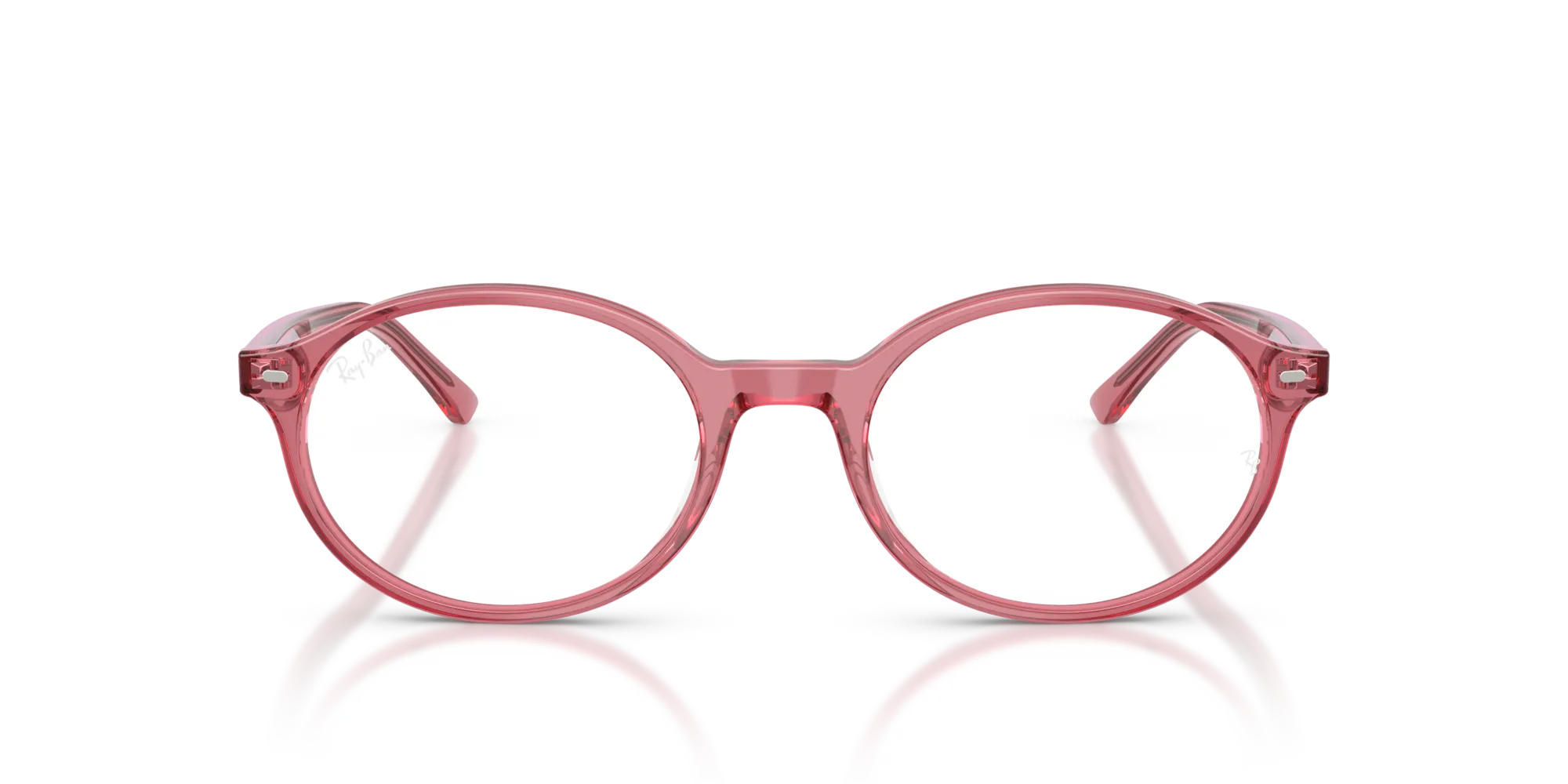Ray - Ban RX5429 GERMAN 8440 Montature da vista Acetato Rosa Trasparente Rotonda Normale - immagine 3