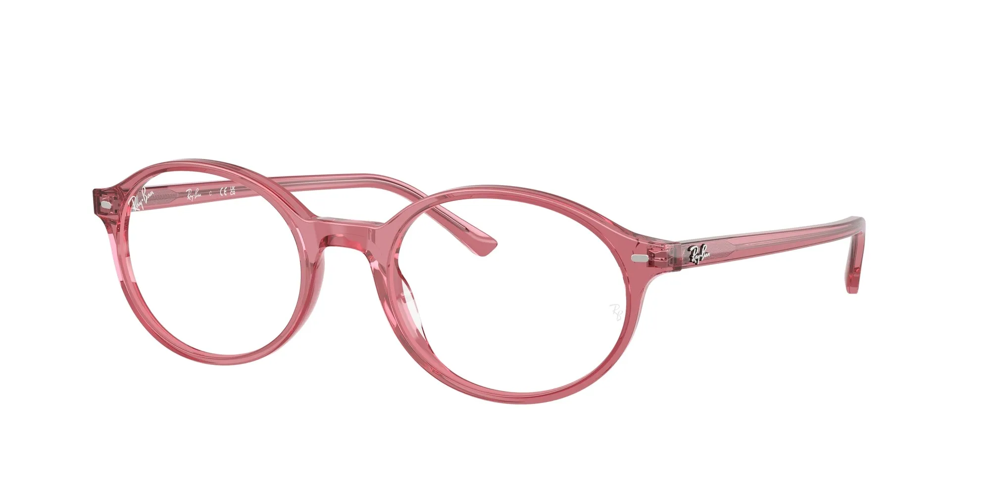 Ray - Ban RX5429 GERMAN 8440 Montature da vista Acetato Rosa Trasparente Rotonda Normale - immagine 1