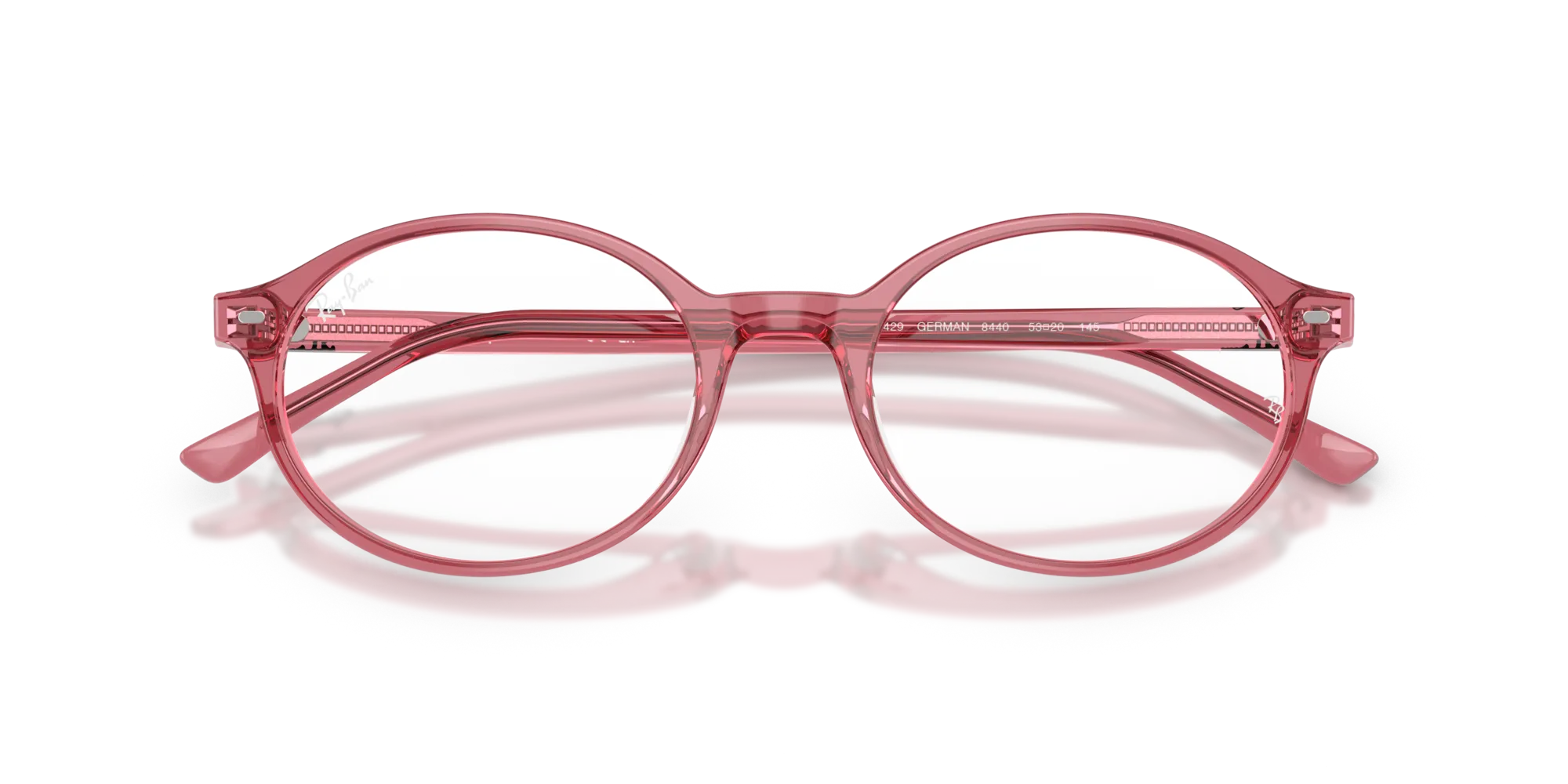 Ray - Ban RX5429 GERMAN 8440 Montature da vista Acetato Rosa Trasparente Rotonda Normale - immagine 2