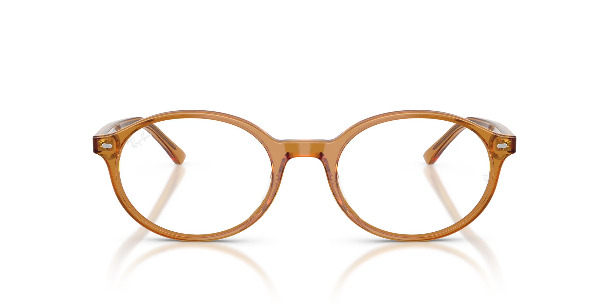 Ray - Ban RX5429 GERMAN 8439 Montature da vista Acetato Beige Trasparente Rotonda Normale - immagine 3
