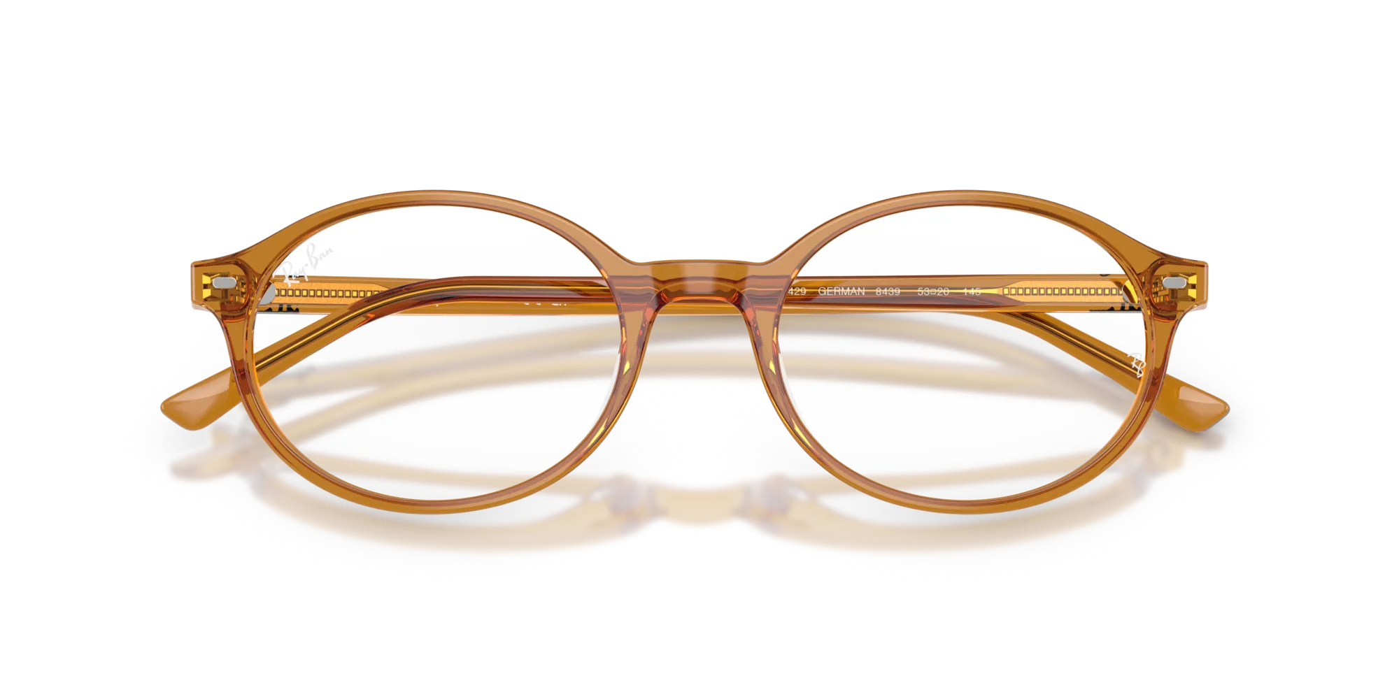 Ray - Ban RX5429 GERMAN 8439 Montature da vista Acetato Beige Trasparente Rotonda Normale - immagine 2