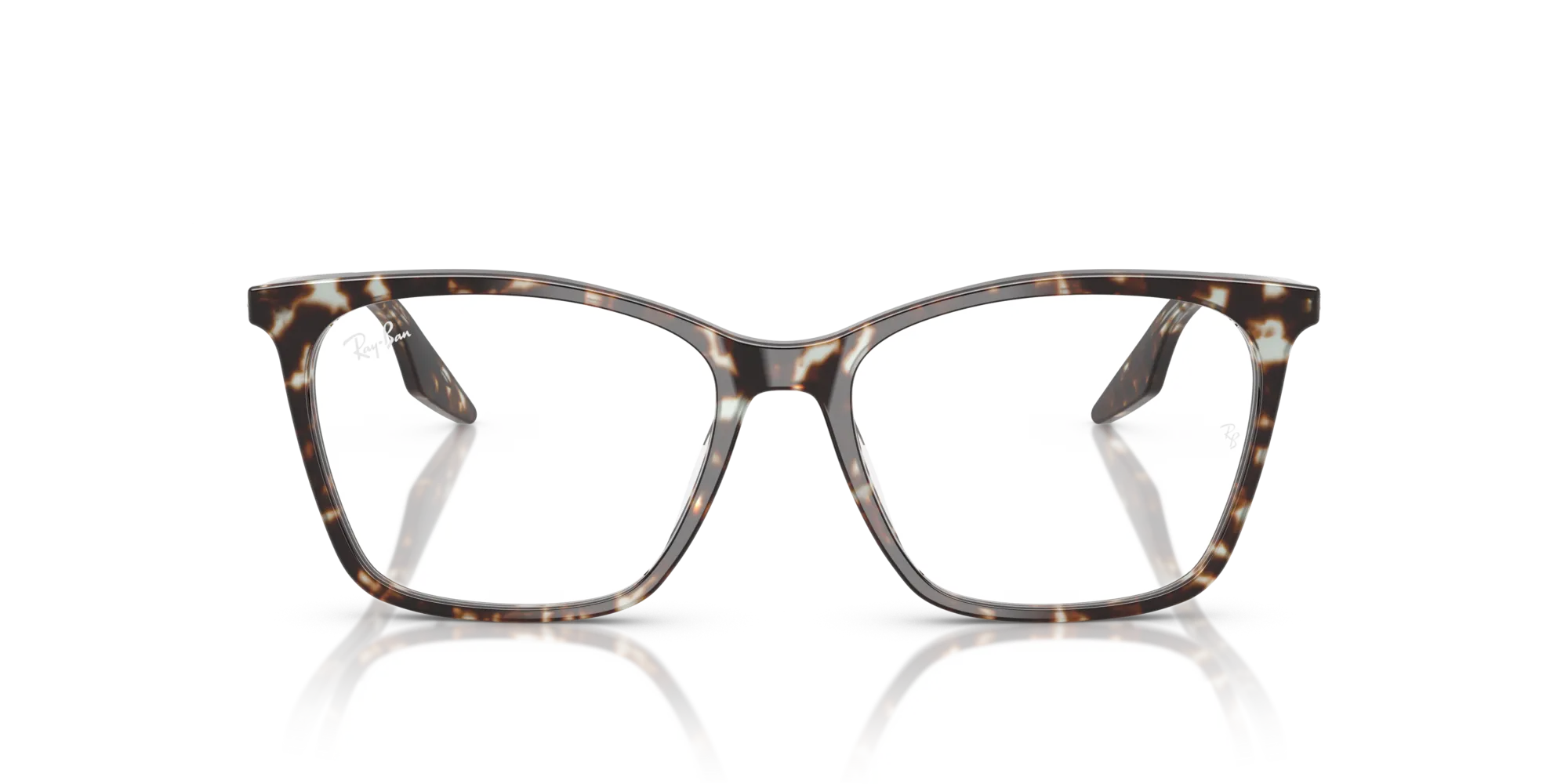 Ray - Ban RX5422 8425 Montature da vista Acetato Giallo Trasparente Cat Eye Normale - immagine 3