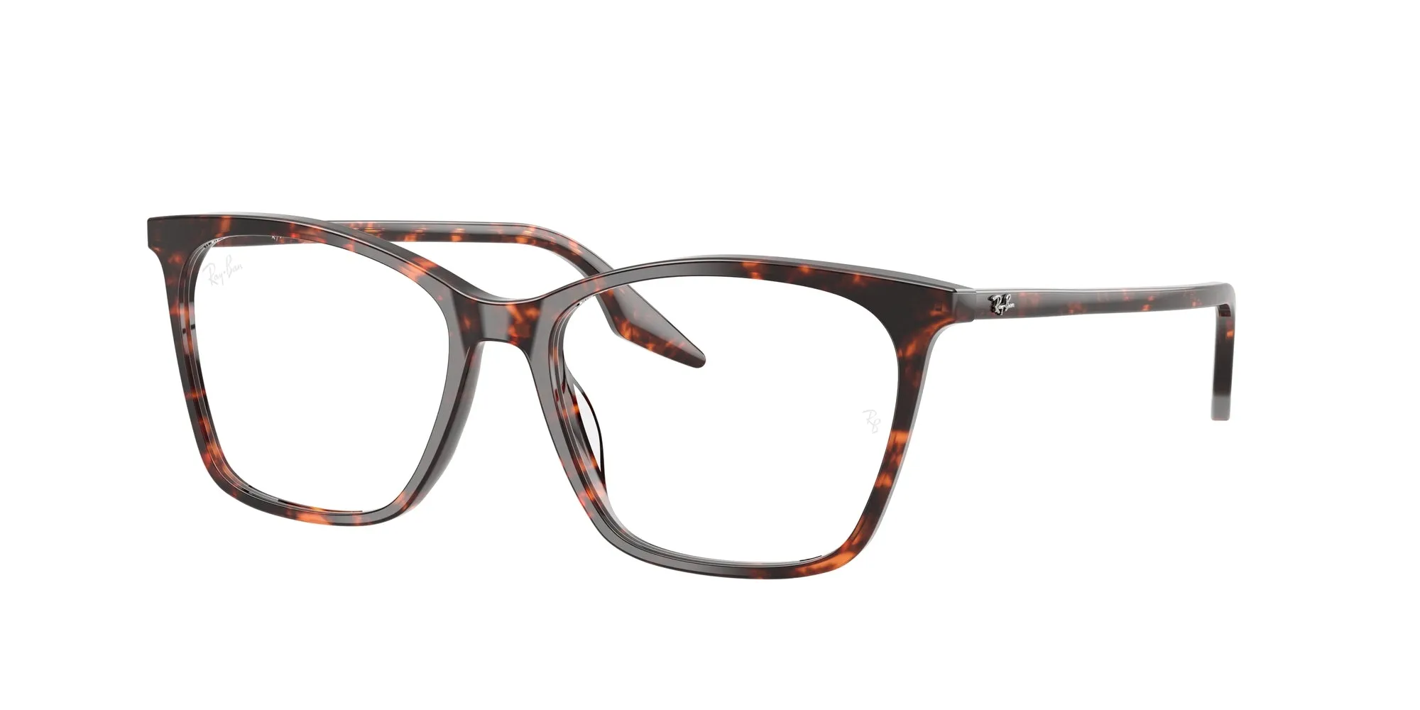 Ray - Ban RX5422 8423 Montature da vista Acetato Rosso Trasparente Cat Eye Normale - immagine 1