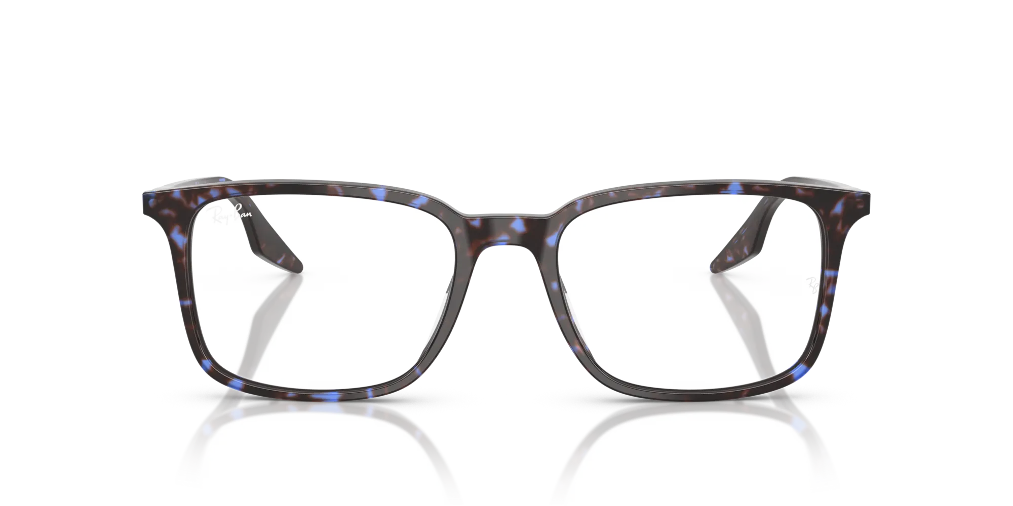 Ray - Ban RX5421 8424 Montature da vista Acetato Blu Trasparente Squadrata Normale - immagine 3