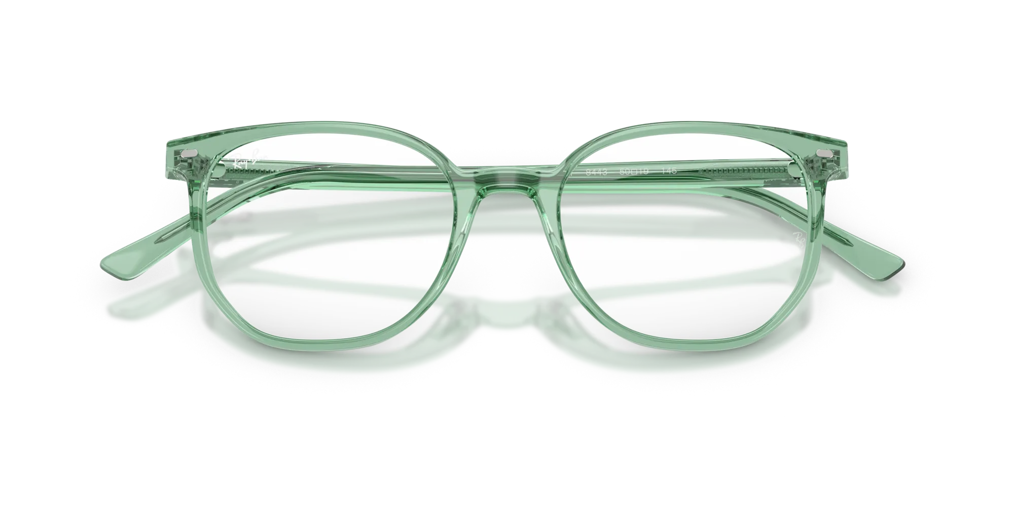 Ray - Ban RX5397 ELLIOT 8443 Montature da vista Acetato Verde Trasparente Geometrica Normale - immagine 2