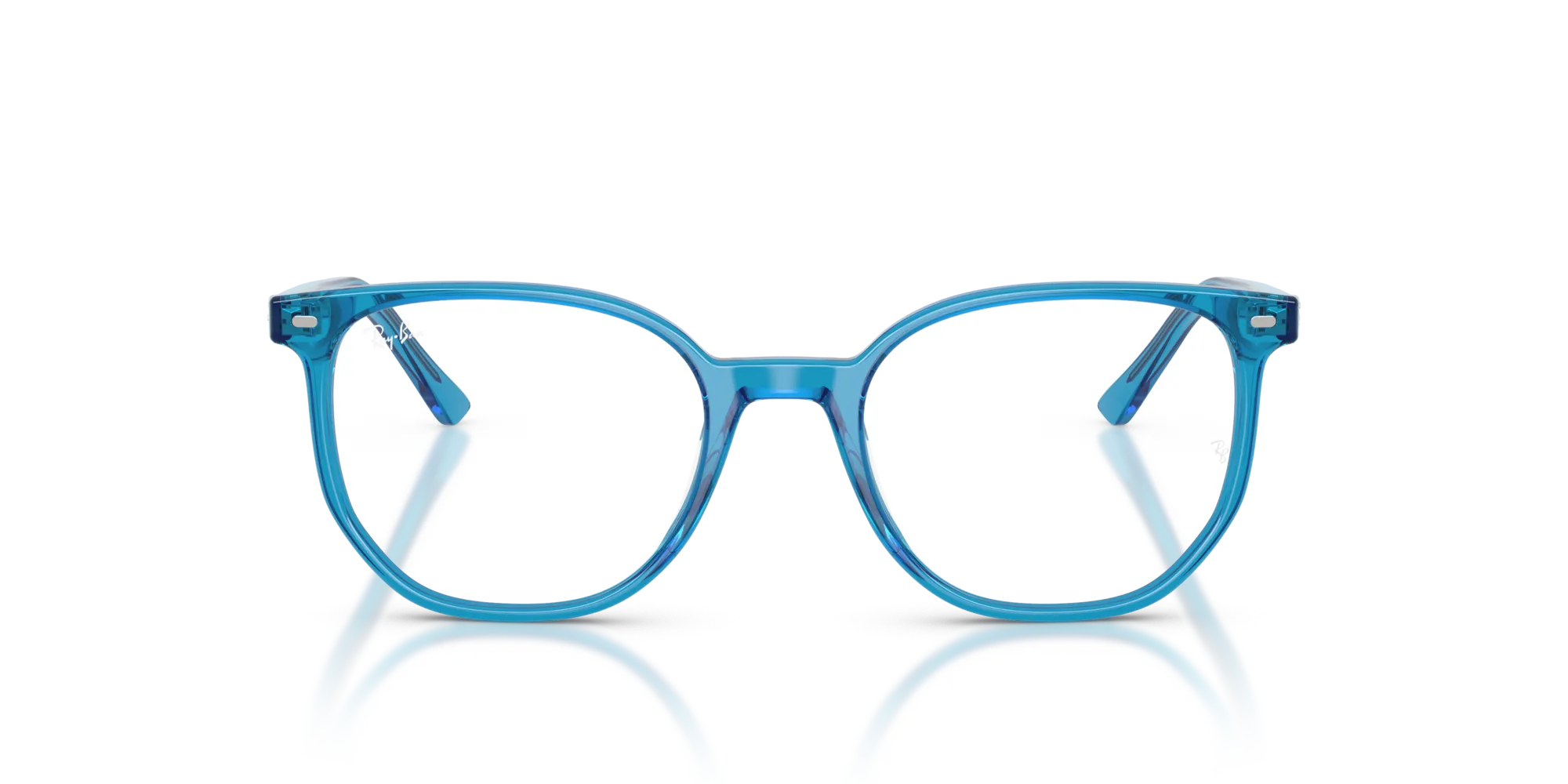 Ray - Ban RX5397 ELLIOT 8442 Montature da vista Acetato Blu Trasparente Geometrica Normale - immagine 3