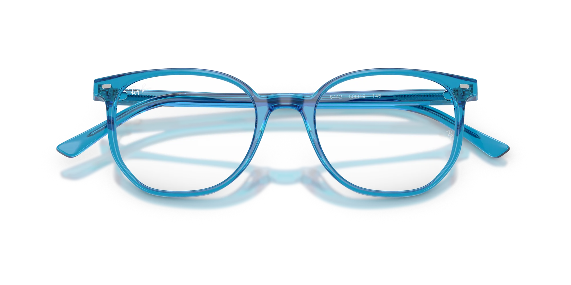 Ray - Ban RX5397 ELLIOT 8442 Montature da vista Acetato Blu Trasparente Geometrica Normale - immagine 2