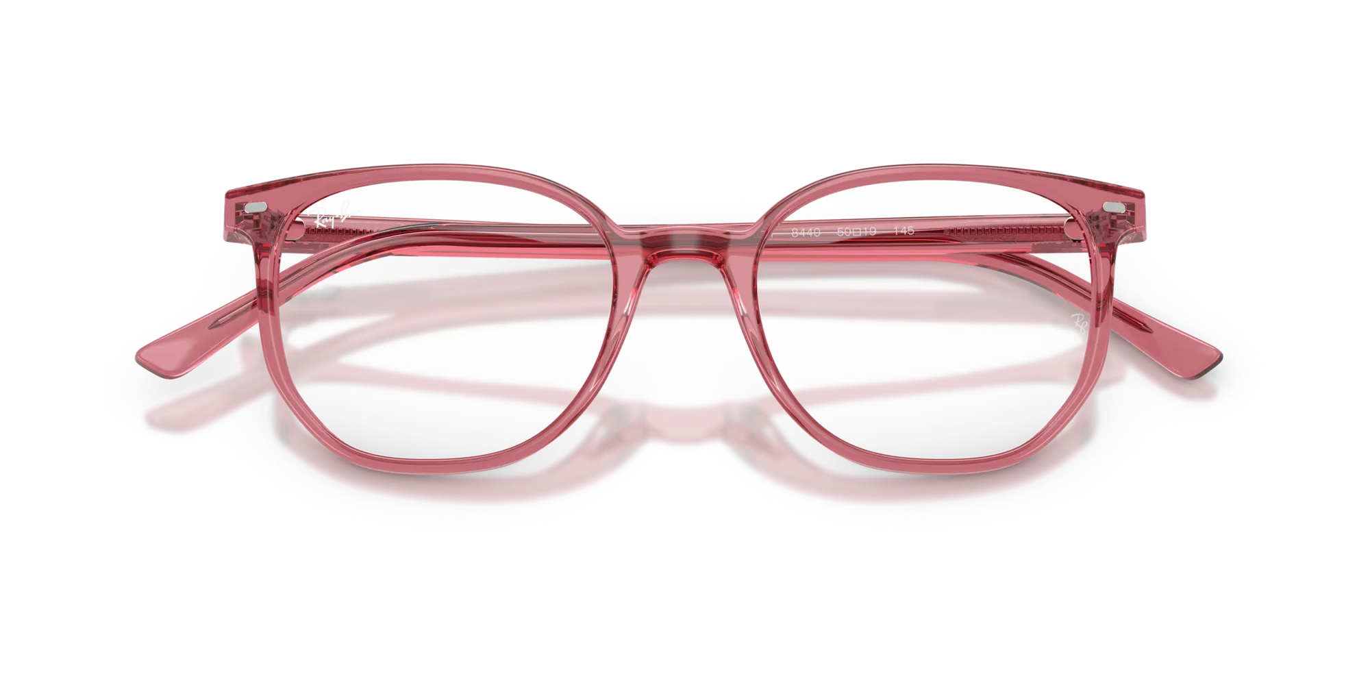 Ray - Ban RX5397 ELLIOT 8440 Montature da vista Acetato Rosa Trasparente Geometrica Normale - immagine 2