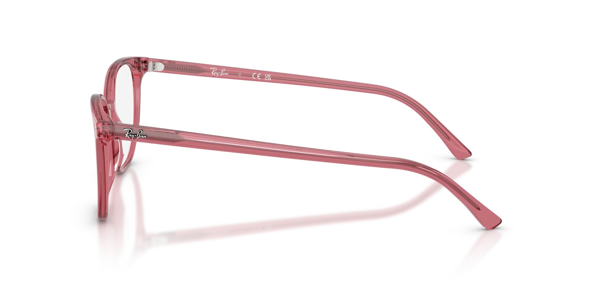 Ray - Ban RX5397 ELLIOT 8440 Montature da vista Acetato Rosa Trasparente Geometrica Normale - immagine 4