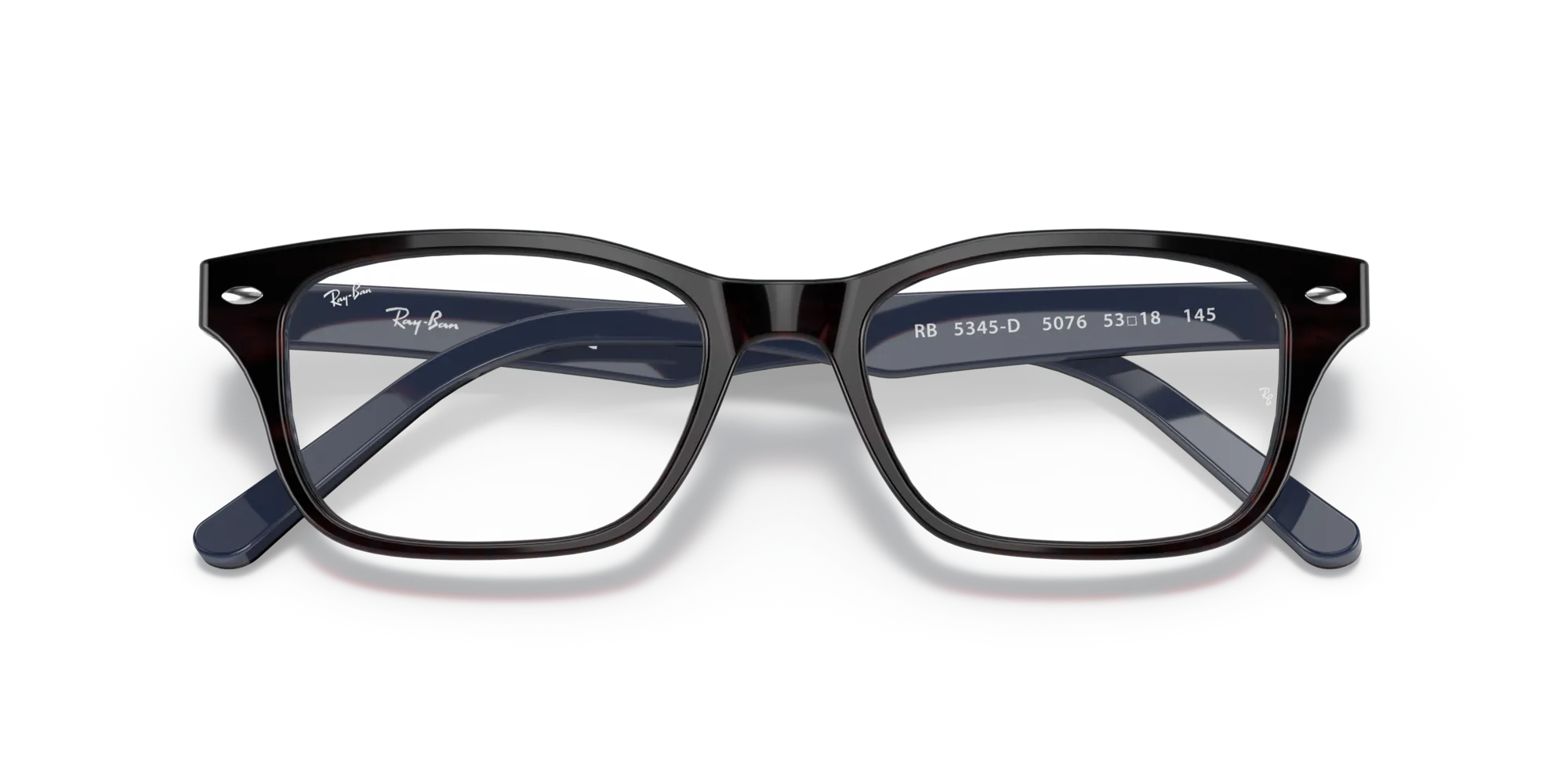 Ray - Ban RX5345D 5076 Montature da vista Acetato Marrone Squadrata Normale - immagine 2