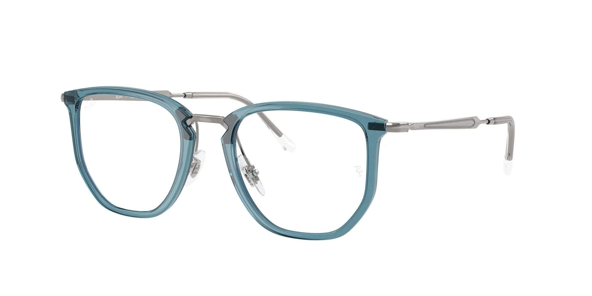 Ray - Ban RX4451V 8426 Montature da vista Nylon Blu Trasparente Geometrica Normale - immagine 1