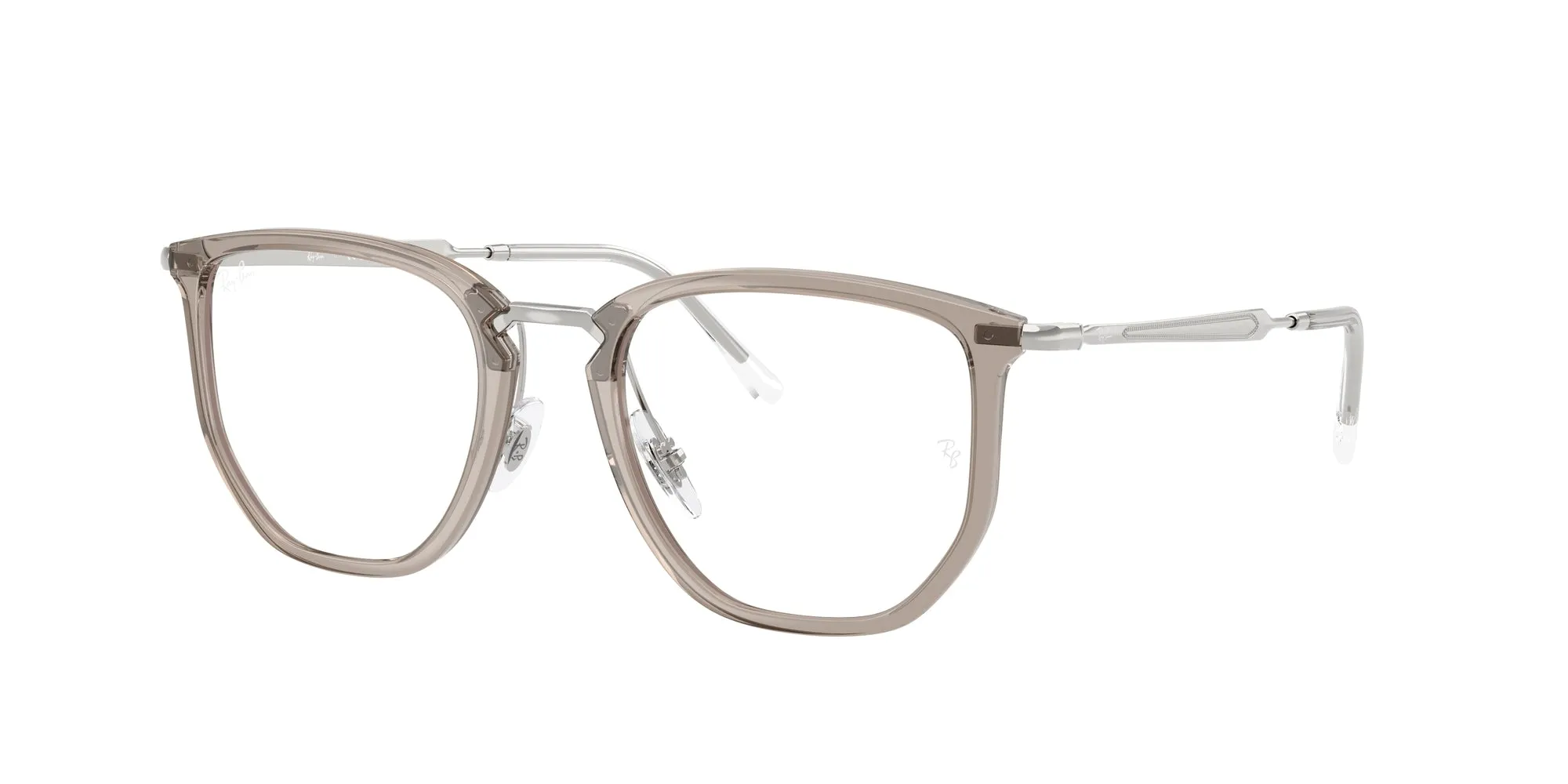 Ray - Ban RX4451V 8125 Montature da vista Nylon Grigio Trasparente Geometrica Normale - immagine 1