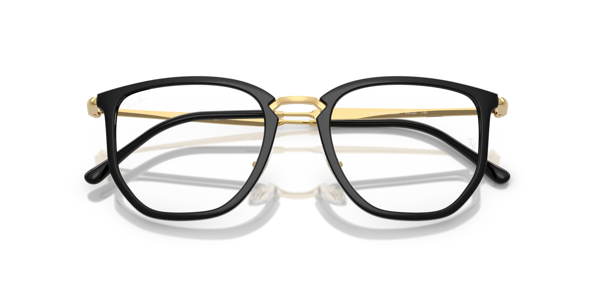 Ray - Ban RX4451V 2000 Montature da vista Nylon Nero Trasparente Geometrica Normale - immagine 2
