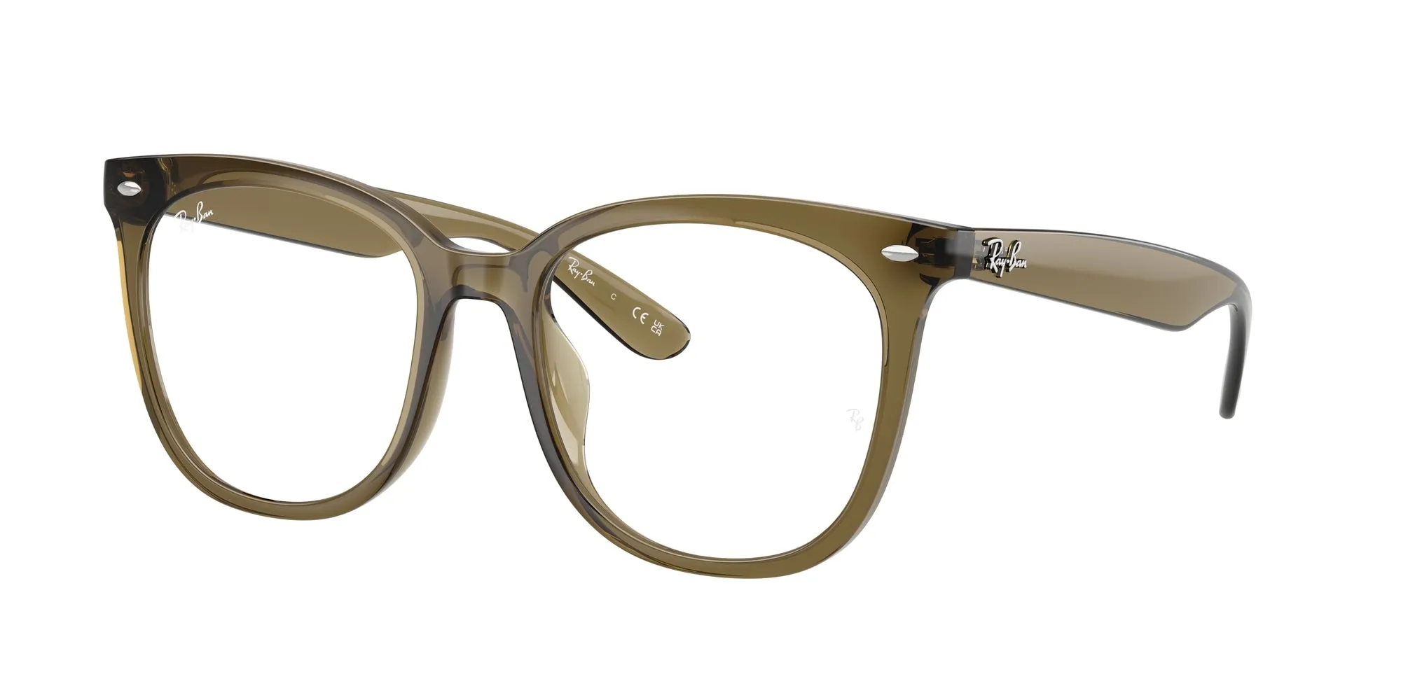 Ray - Ban RX4379VD 8445 Montature da vista Iniettato Verde Trasparente Squadrata Normale - immagine 1