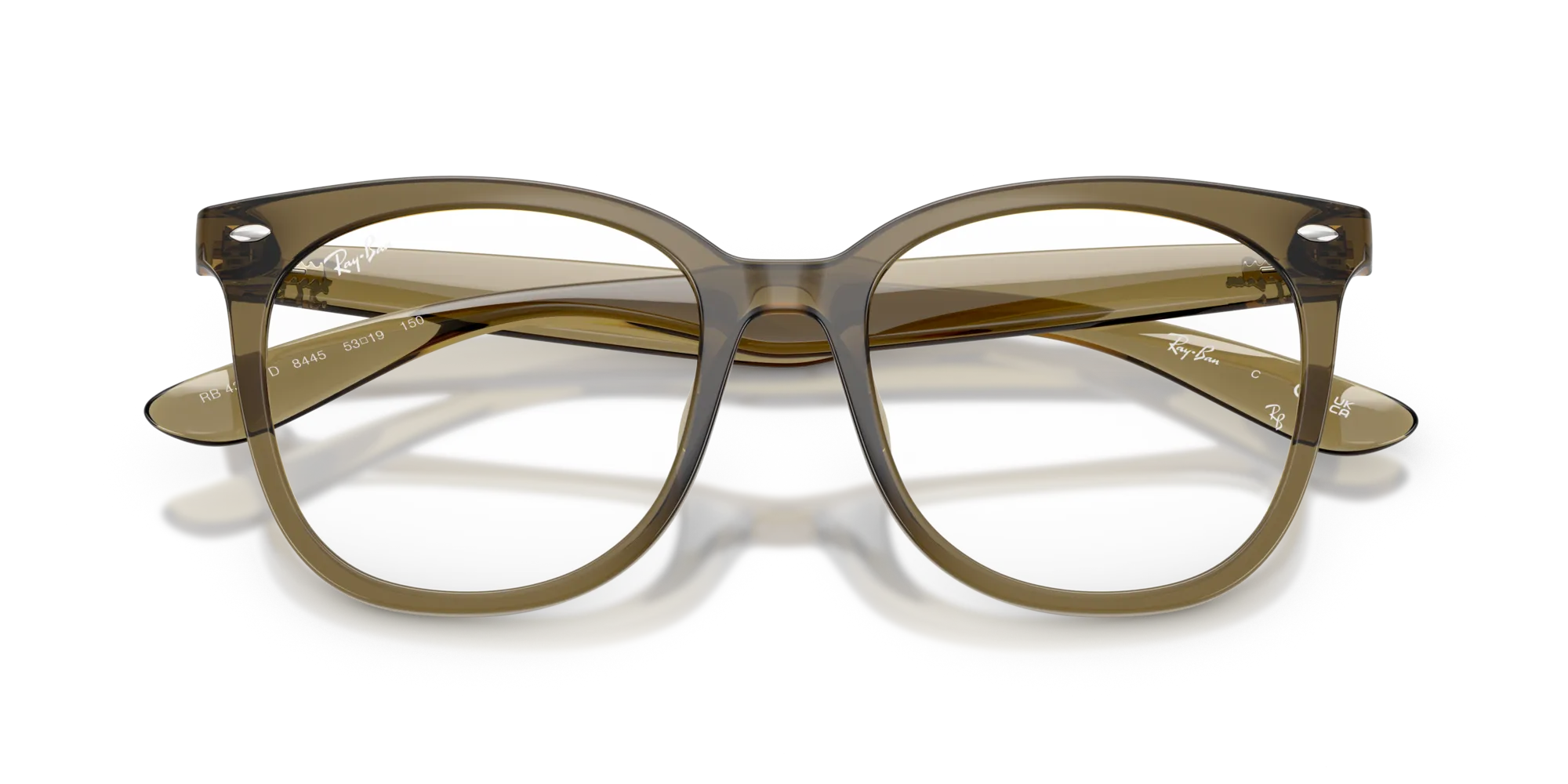 Ray - Ban RX4379VD 8445 Montature da vista Iniettato Verde Trasparente Squadrata Normale - immagine 2