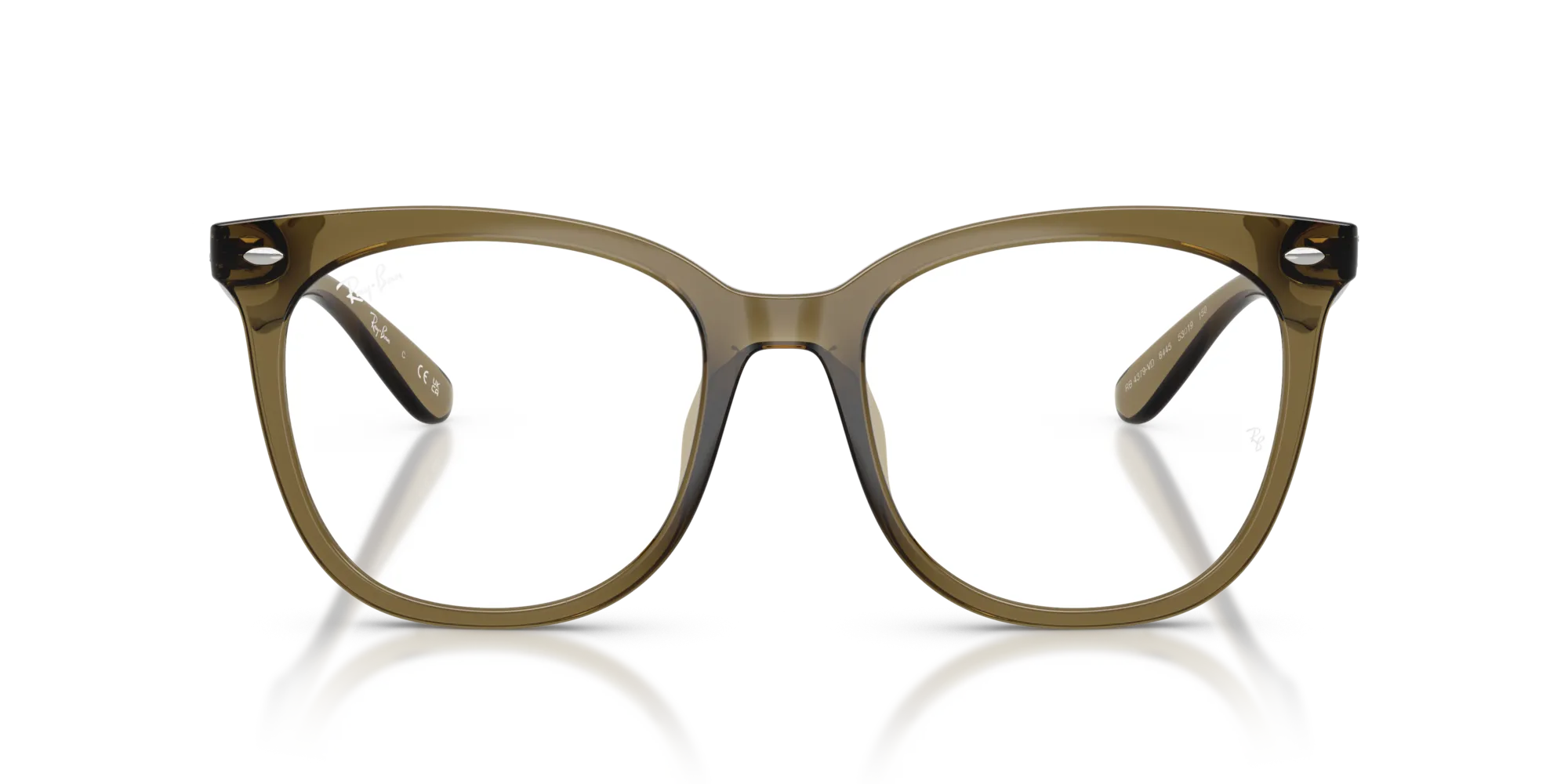 Ray - Ban RX4379VD 8445 Montature da vista Iniettato Verde Trasparente Squadrata Normale - immagine 3