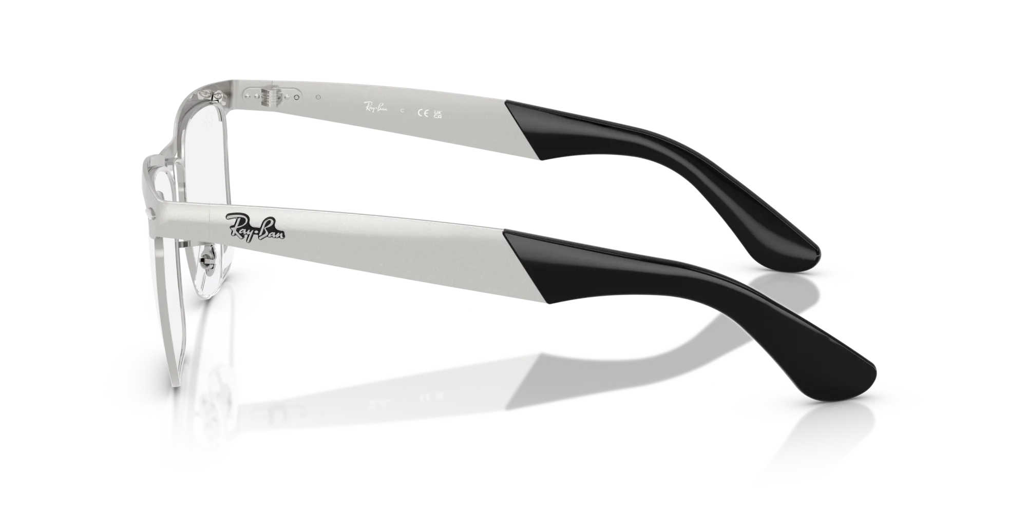 Ray - Ban RX3875V WAYFARER DELUXE 2538 Montature da vista Metallo Argento Trasparente Squadrata Normale - immagine 4
