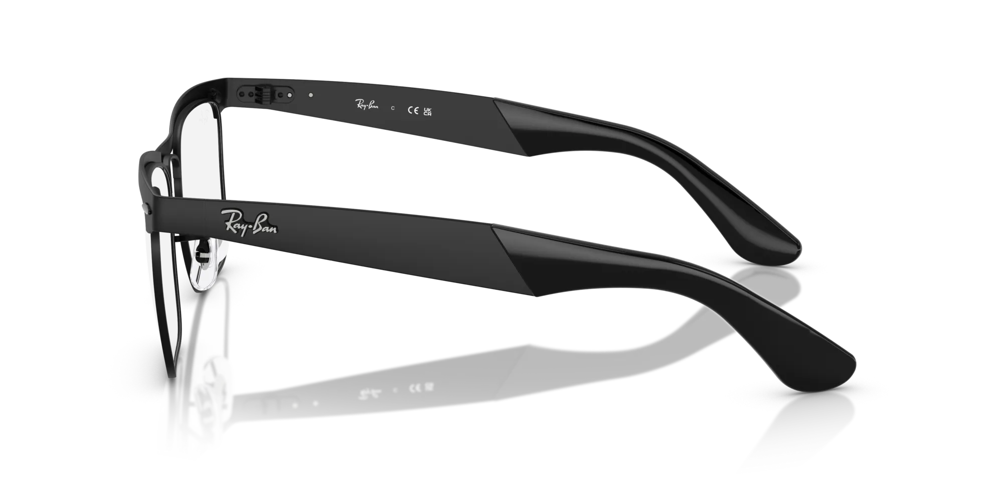 Ray - Ban RX3875V WAYFARER DELUXE 2503 Montature da vista Metallo Nero Trasparente Squadrata Normale - immagine 4