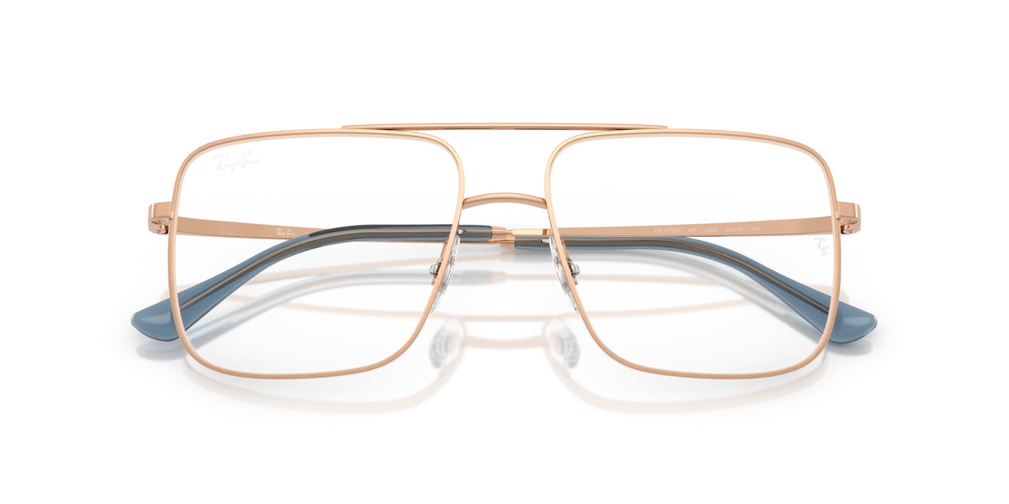 Ray - Ban RX3758V ARI 3094 Montature da vista Metallo Oro Trasparente Squadrata Normale - immagine 2